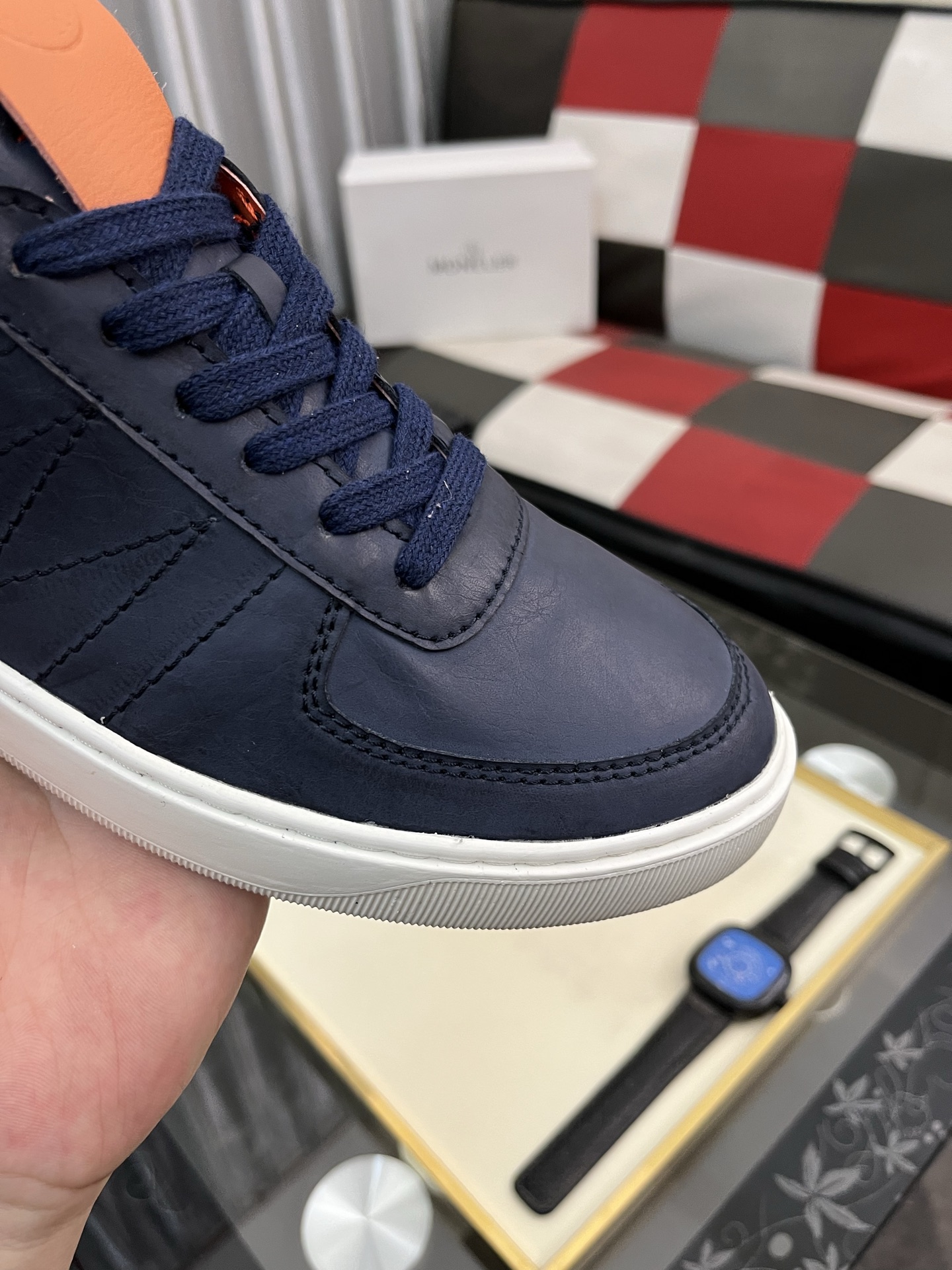 Moncler Men's Leather Sneakers - Casual Lace-Up Style, Comfortable Fit 7 i1745084344553 1470 0 5