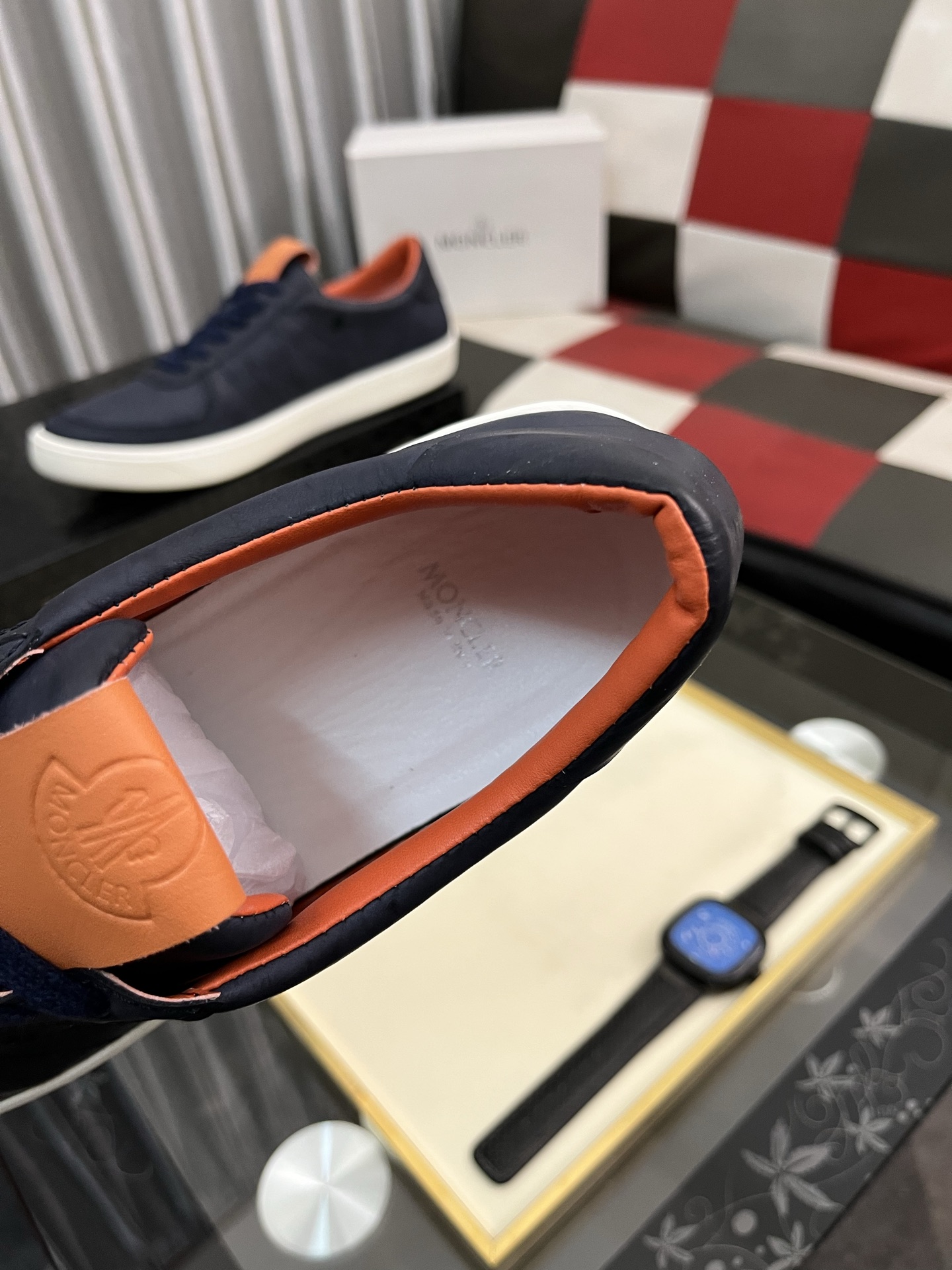 Moncler Men's Leather Sneakers - Casual Lace-Up Style, Comfortable Fit 9 i1745084344693 5950 0 7