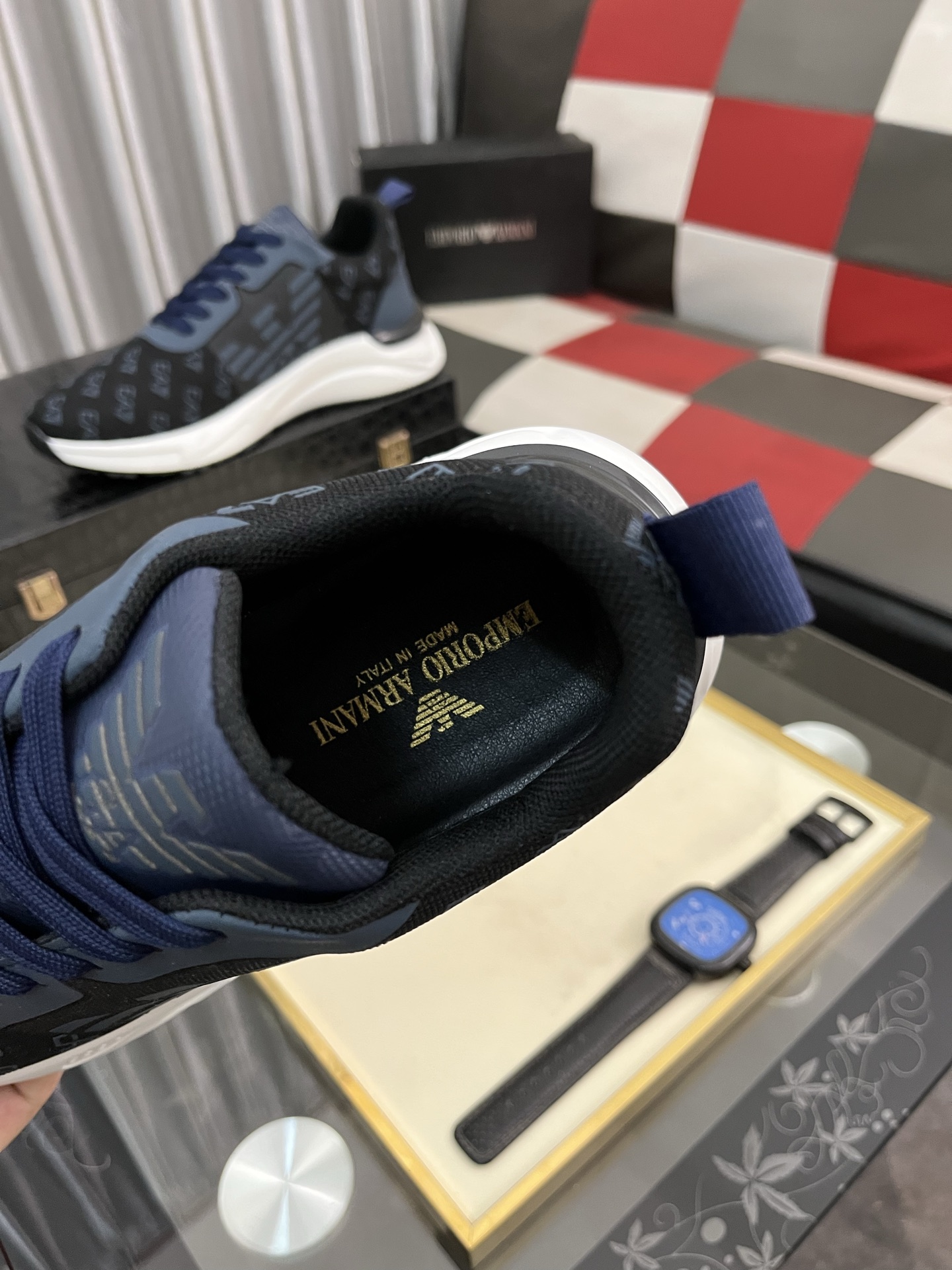 Emporio Armani Men's Leather Sneakers - Lightweight, Comfortable, Stylish 9 i1745340342403 7293 0 7