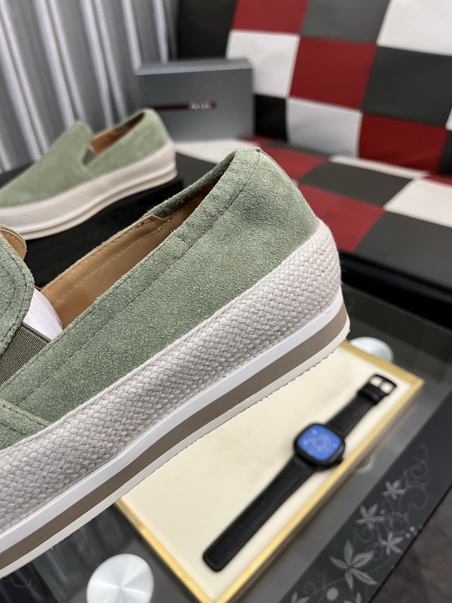 Prada Modern Style Green Suede Slip-On Sneakers Size 38-44 8 i1745427732098 6117 0 6