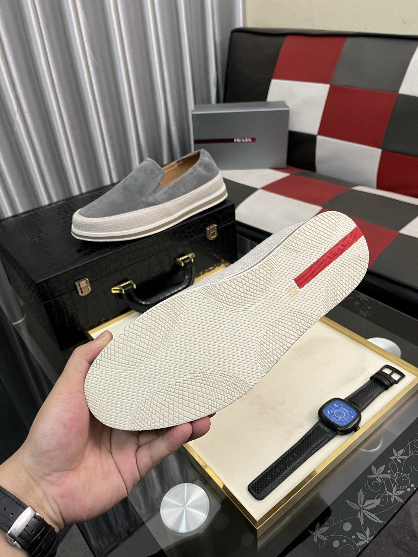 Prada Unique Modern Style Sneakers. Casual Loafers Original Leather 10 i1745427742536 2669 0 8