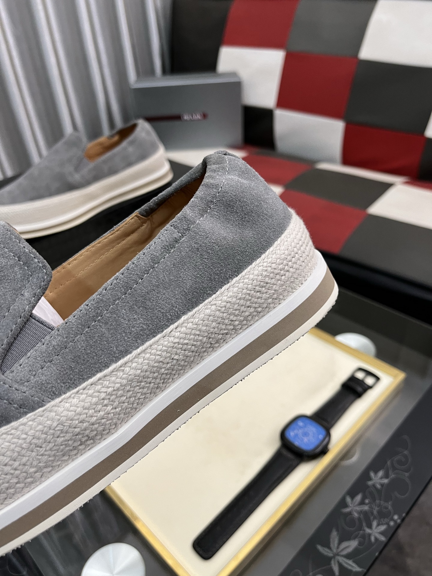 Prada Unique Modern Style Sneakers. Casual Loafers Original Leather 8 i1745427742588 2759 0 6