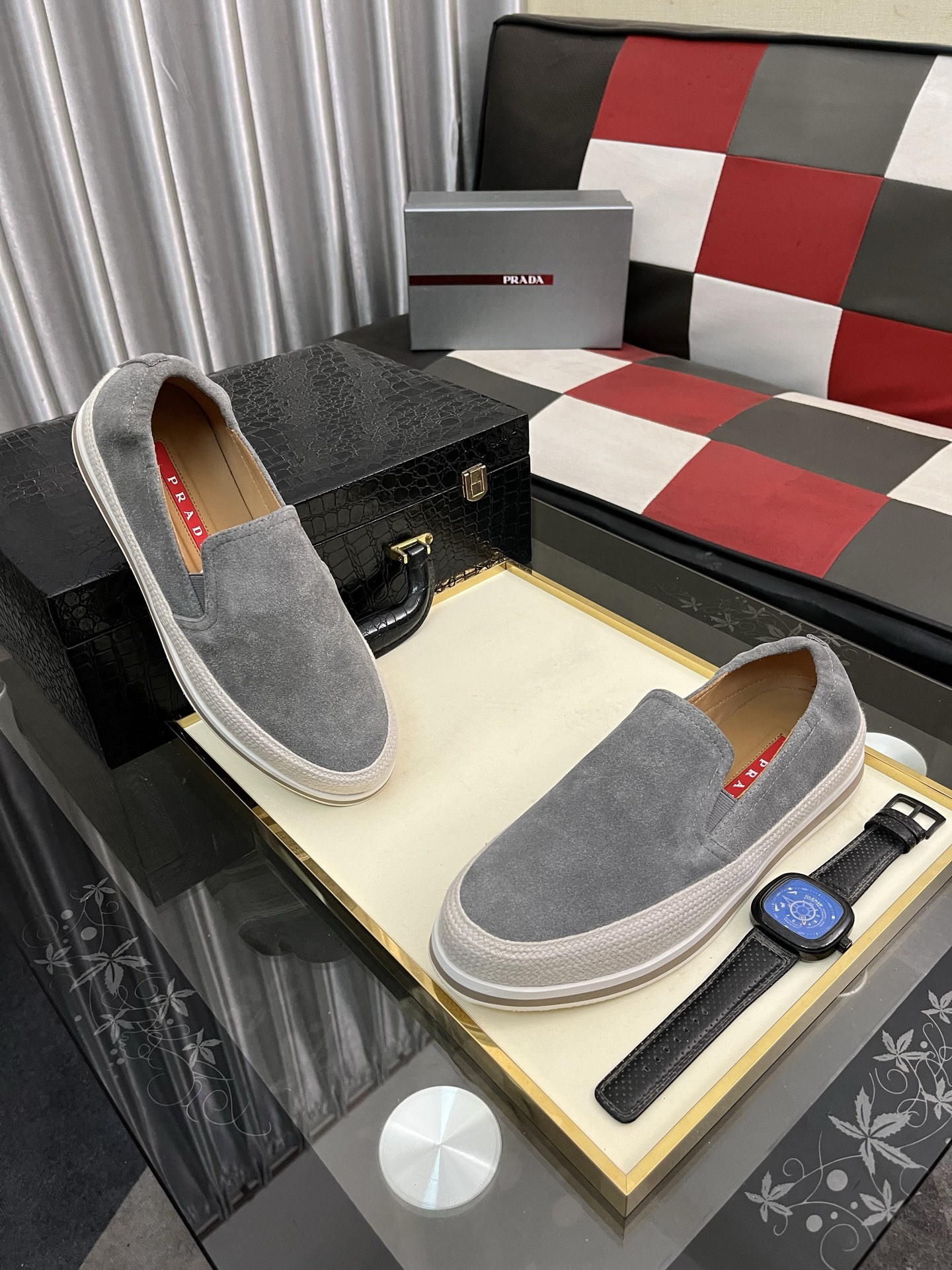 Prada Unique Modern Style Sneakers. Casual Loafers Original Leather 4 i1745427744110 8665 0 2