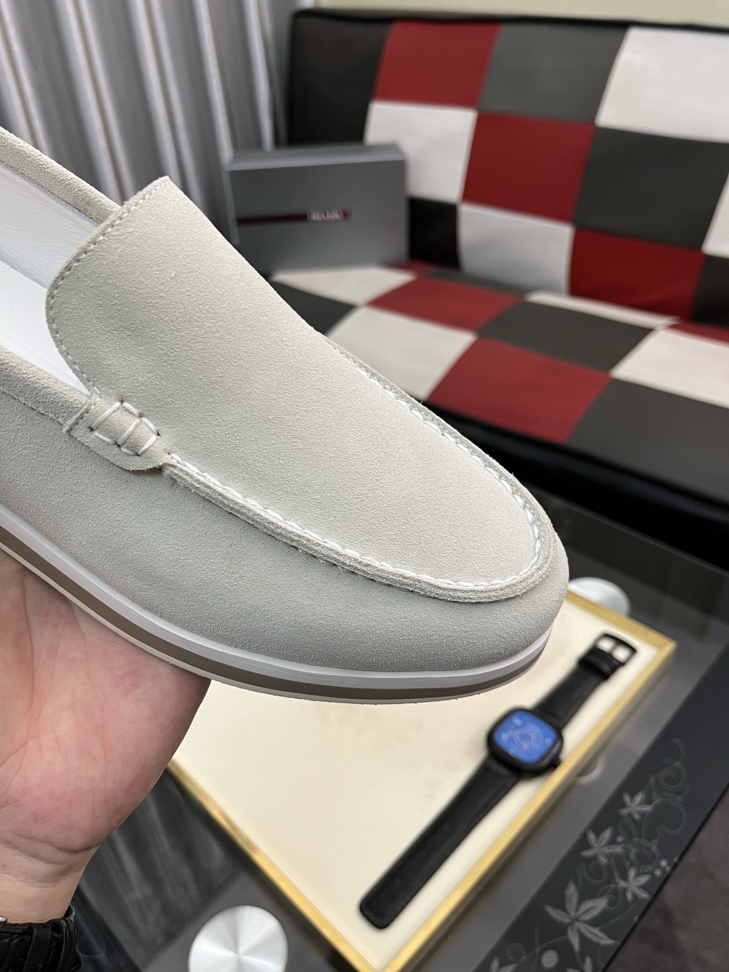 Prada Men's Suede Loafers Modern Casual Shoes Size 38-44 7 i1745427796356 275 0 5