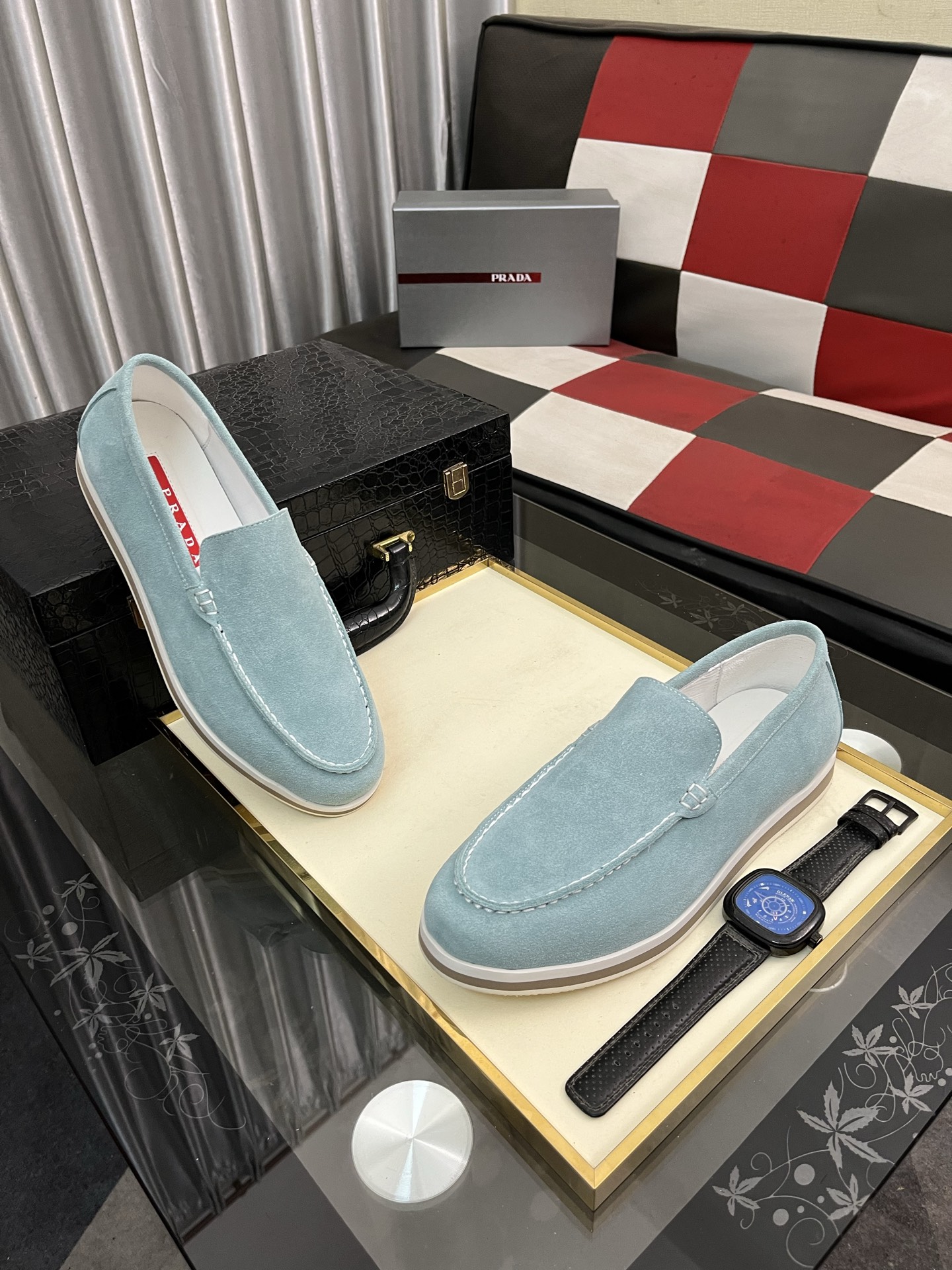 Prada Men's Suede Loafers - Comfortable & Stylish, Sizes 38-44 4 i1745427809284 9552 0 2