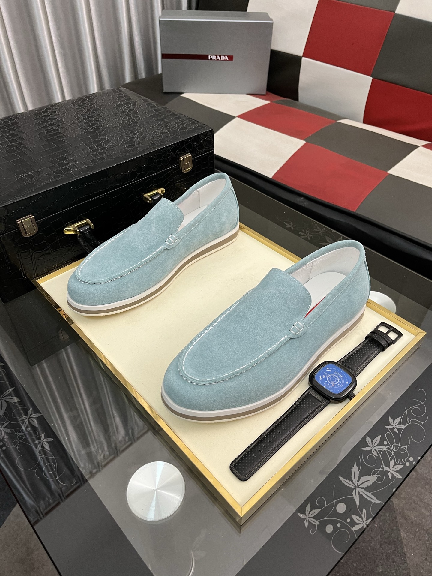 Prada Men's Suede Loafers - Comfortable & Stylish, Sizes 38-44 3 i1745427809321 2827 0 1