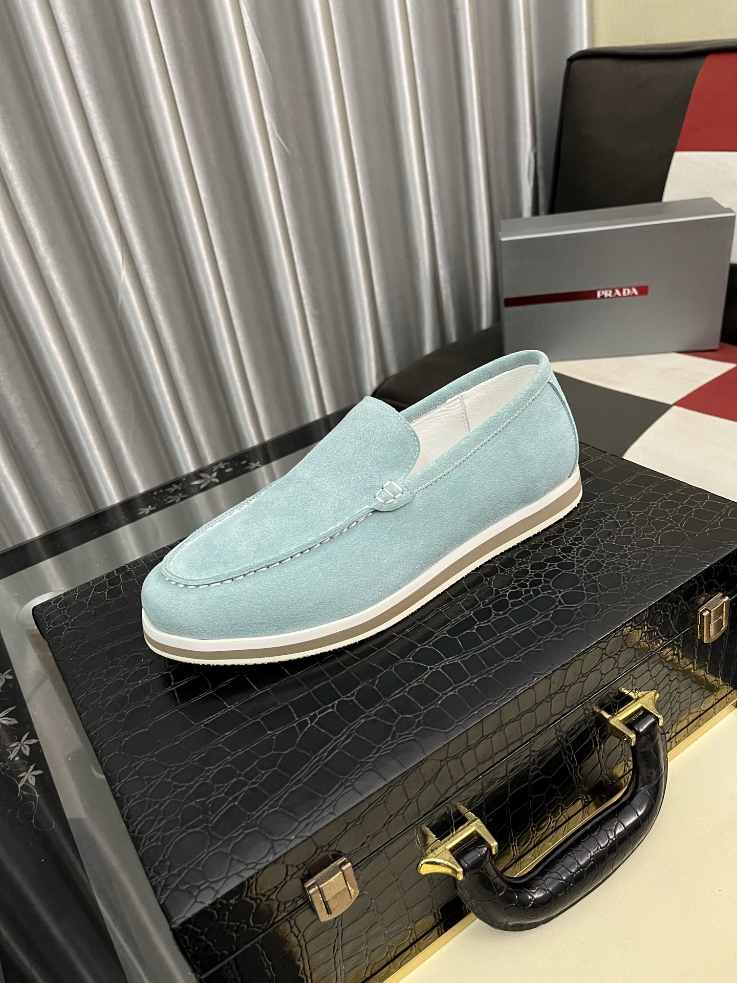 Prada Men's Suede Loafers - Comfortable & Stylish, Sizes 38-44 2 i1745427810922 8251 0 0