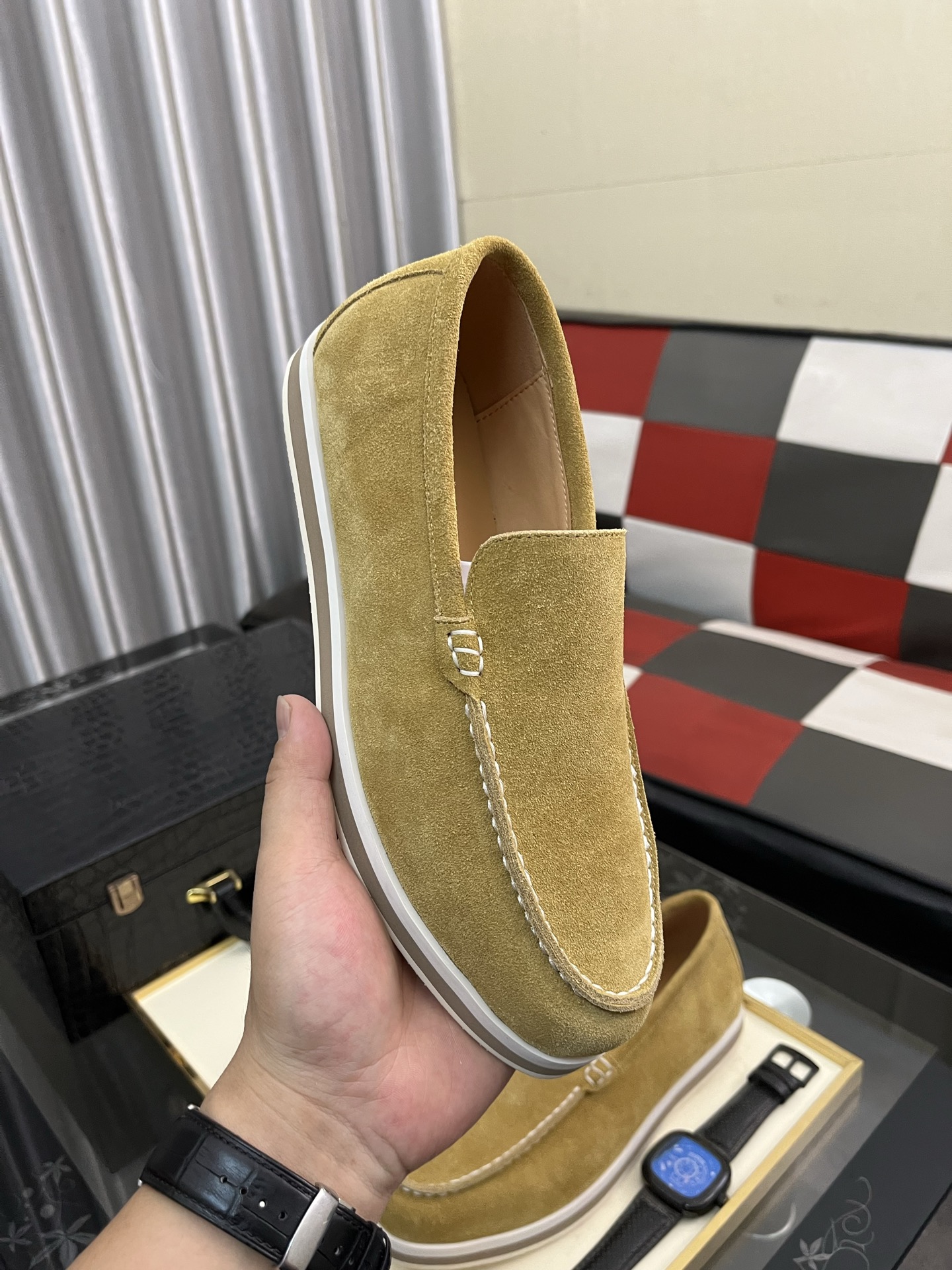 Prada Men's Suede Loafers - Comfortable, Durable, and Stylish (Sizes 38-44) 5 i1745427821420 745 0 3