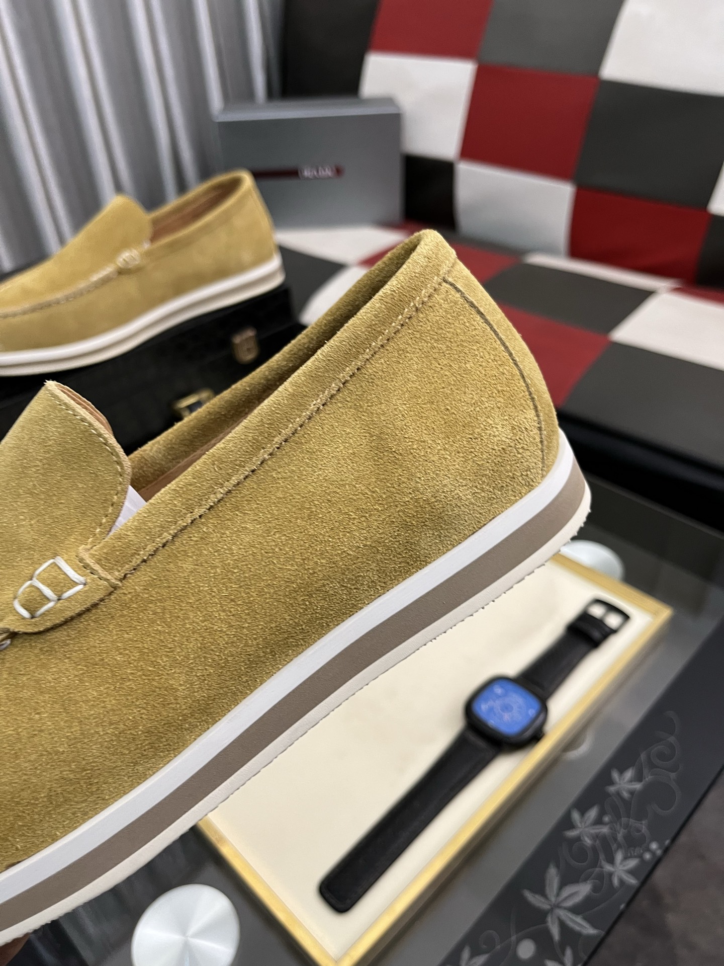Prada Men's Suede Loafers - Comfortable, Durable, and Stylish (Sizes 38-44) 8 i1745427821534 9290 0 6