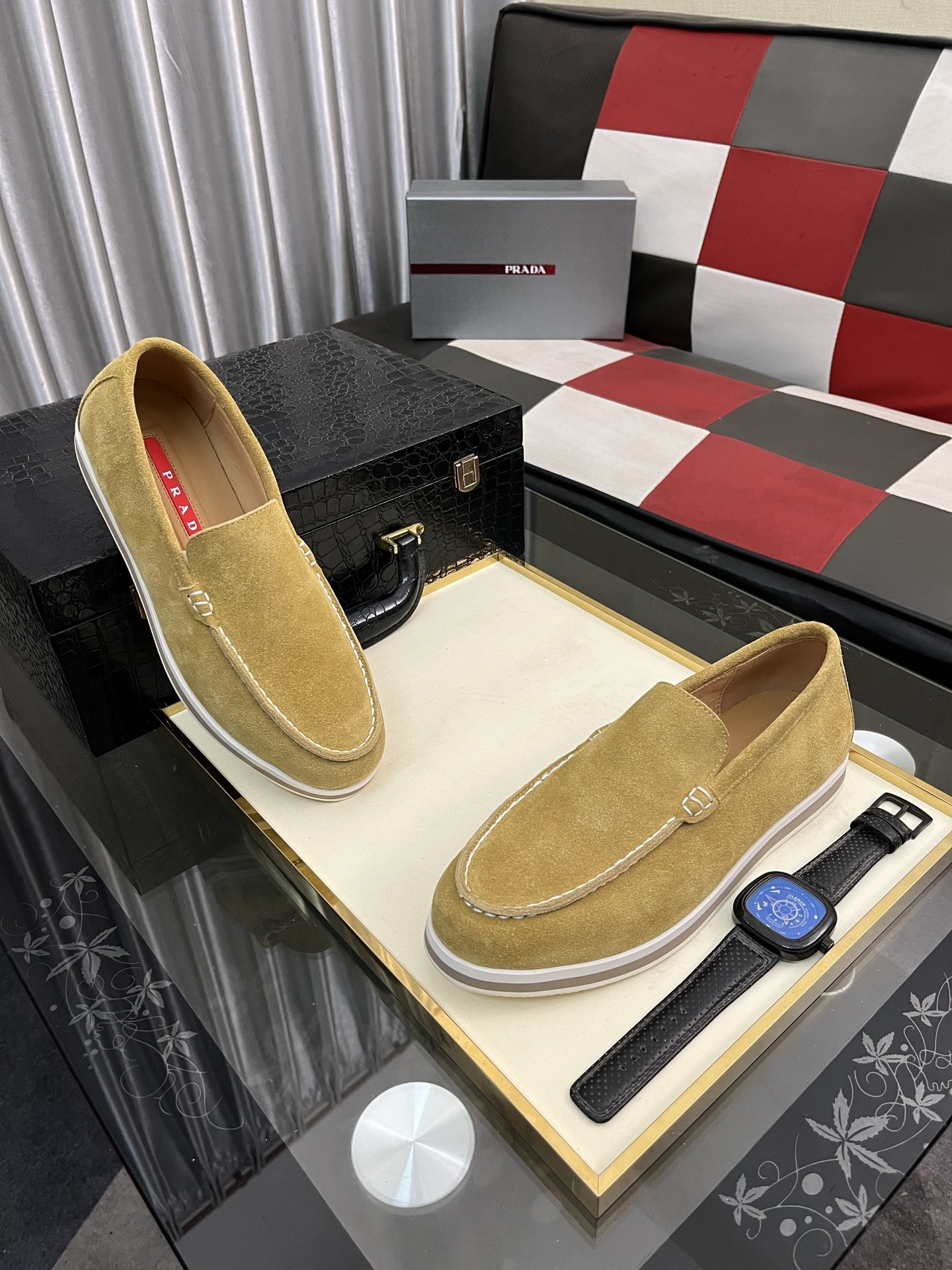 Prada Men's Suede Loafers - Comfortable, Durable, and Stylish (Sizes 38-44) 4 i1745427821619 2033 0 2