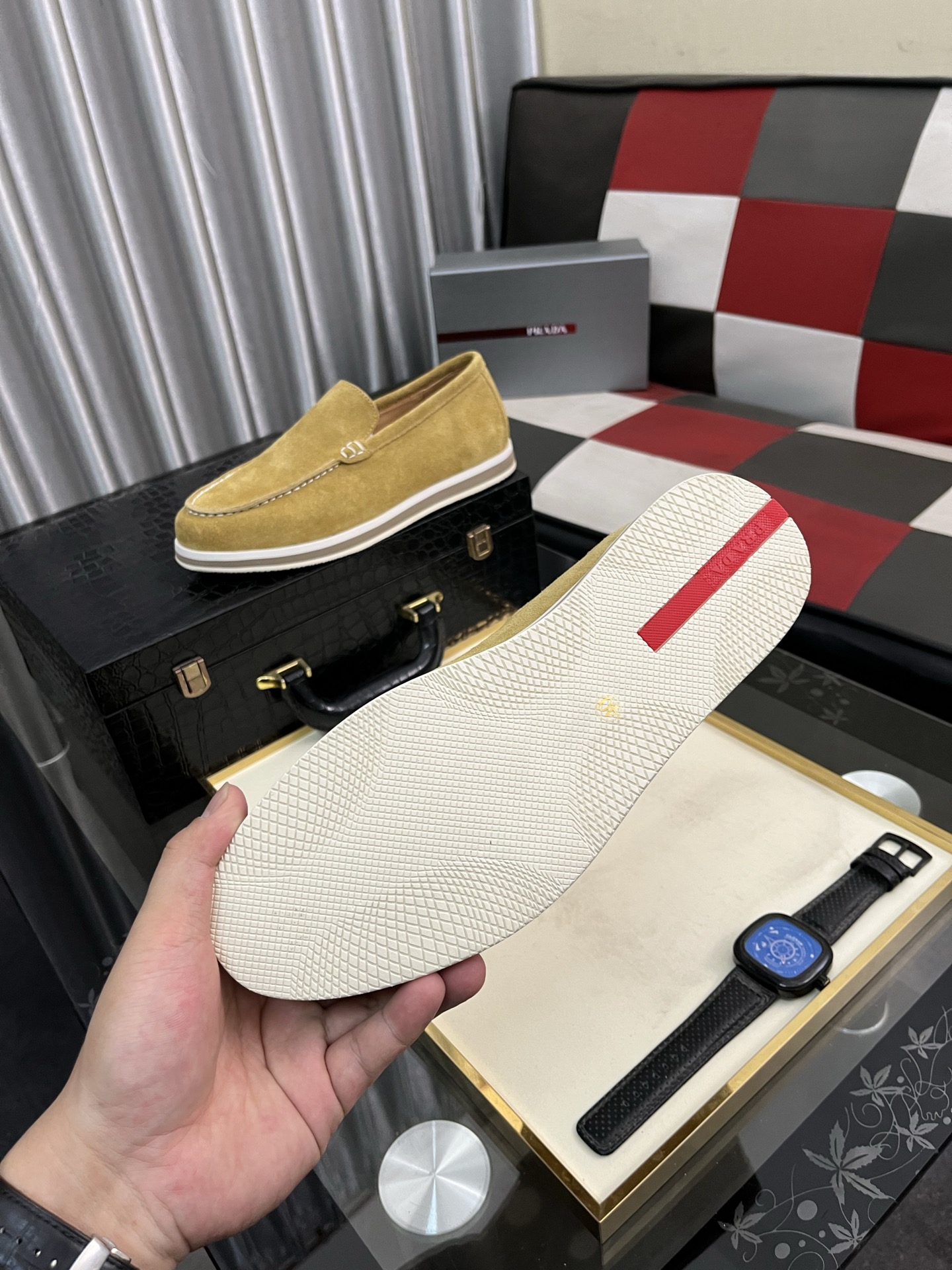 Prada Men's Suede Loafers - Comfortable, Durable, and Stylish (Sizes 38-44) 10 i1745427823035 814 0 8