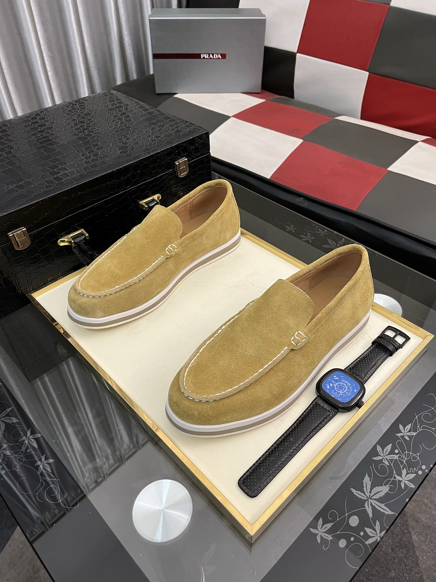 Prada Men's Suede Loafers - Comfortable, Durable, and Stylish (Sizes 38-44) 3 i1745427823177 6527 0 1