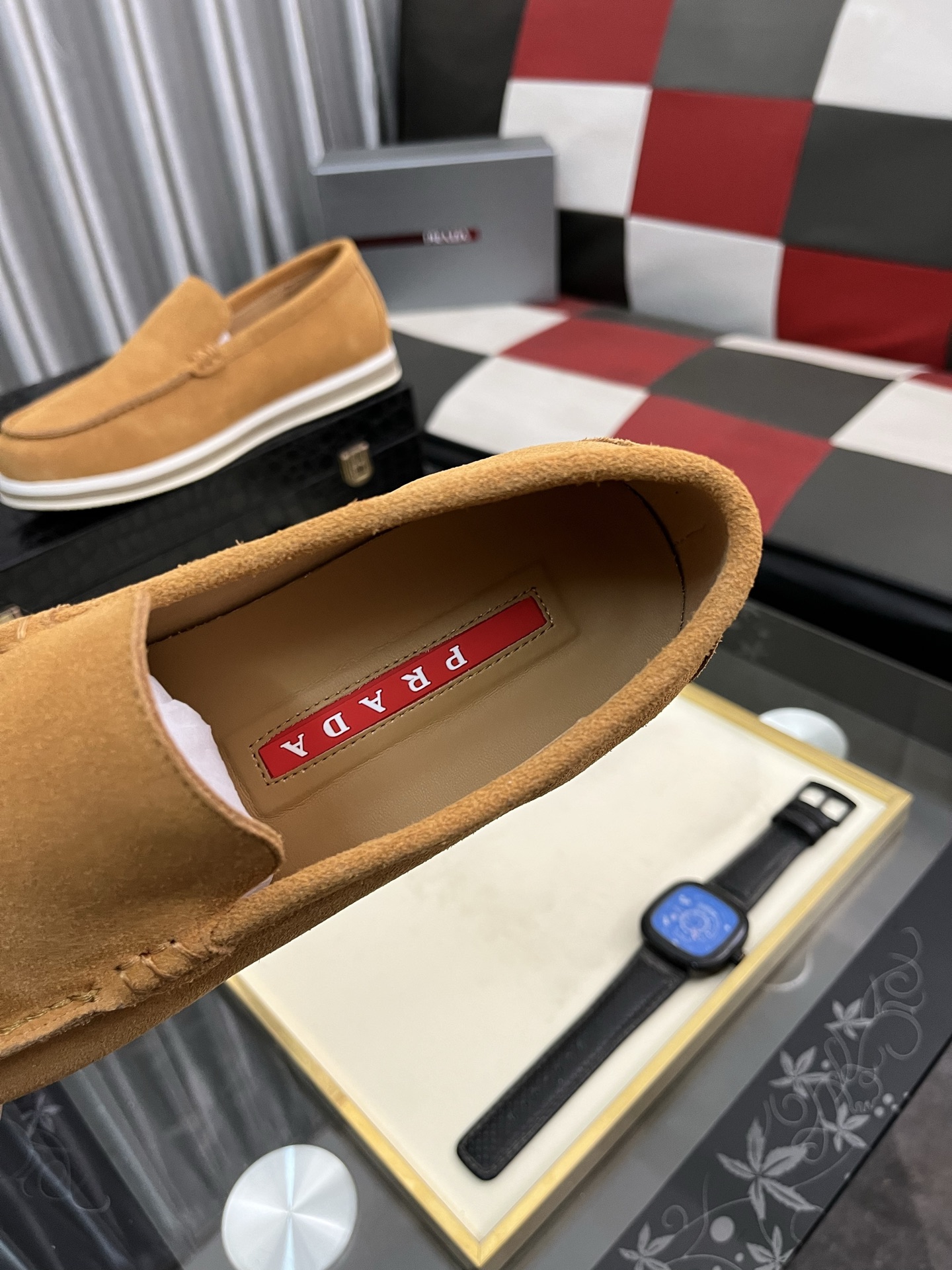 Prada Modern Style Loafers in Camel Suede Leather, Sizes 38-44 9 i1745427836227 9274 0 7
