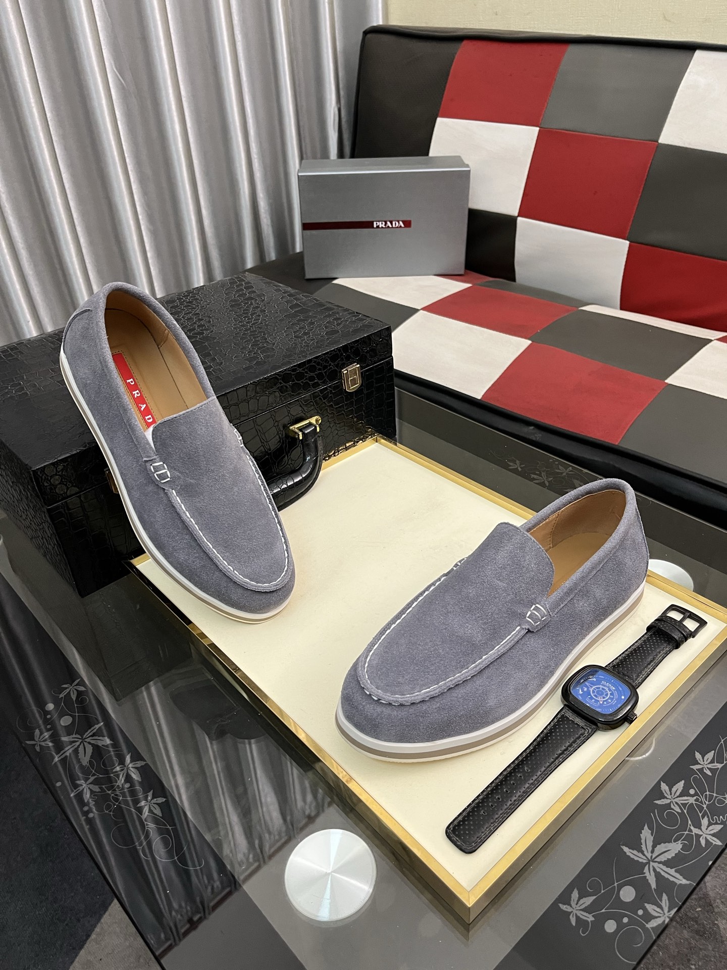 Prada Men's Suede Loafers: Modern Style, Ultimate Comfort (Sizes 38-44) 4 i1745427854108 9314 0 2