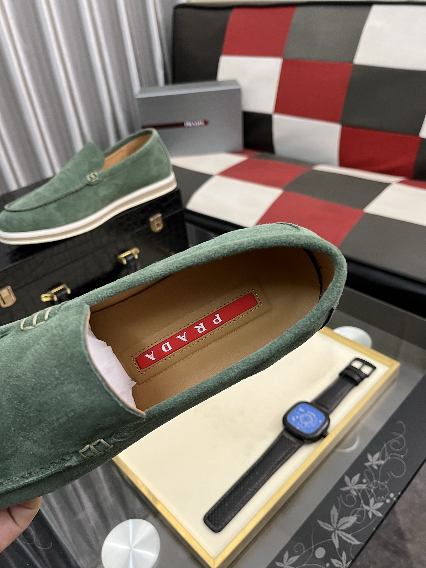 Prada Men's Suede Loafers: Modern Style, Comfortable Fit (Sizes 38-44) 9 i1745427865247 6074 0 7