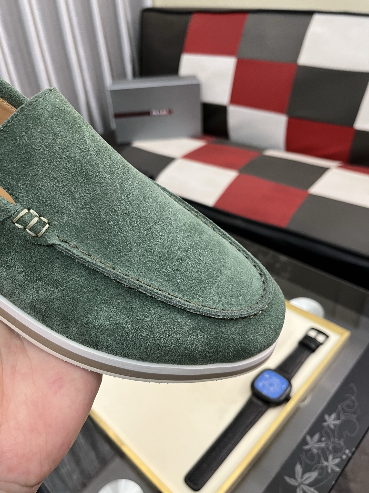 Prada Men's Suede Loafers: Modern Style, Comfortable Fit (Sizes 38-44) 7 i1745427865330 7219 0 5