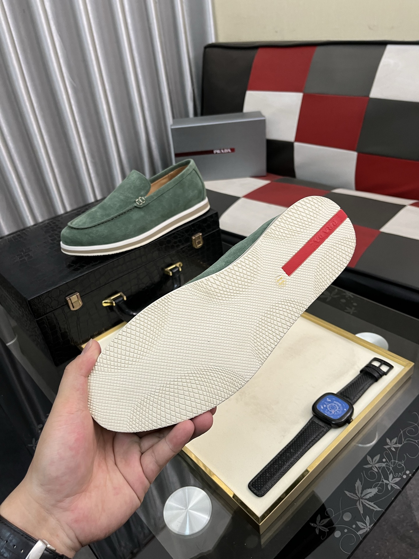Prada Men's Suede Loafers: Modern Style, Comfortable Fit (Sizes 38-44) 10 i1745427866754 1900 0 8