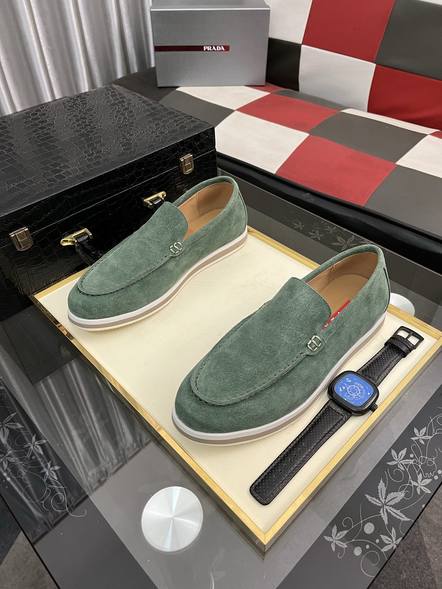 Prada Men's Suede Loafers: Modern Style, Comfortable Fit (Sizes 38-44) 3 i1745427866904 7633 0 1