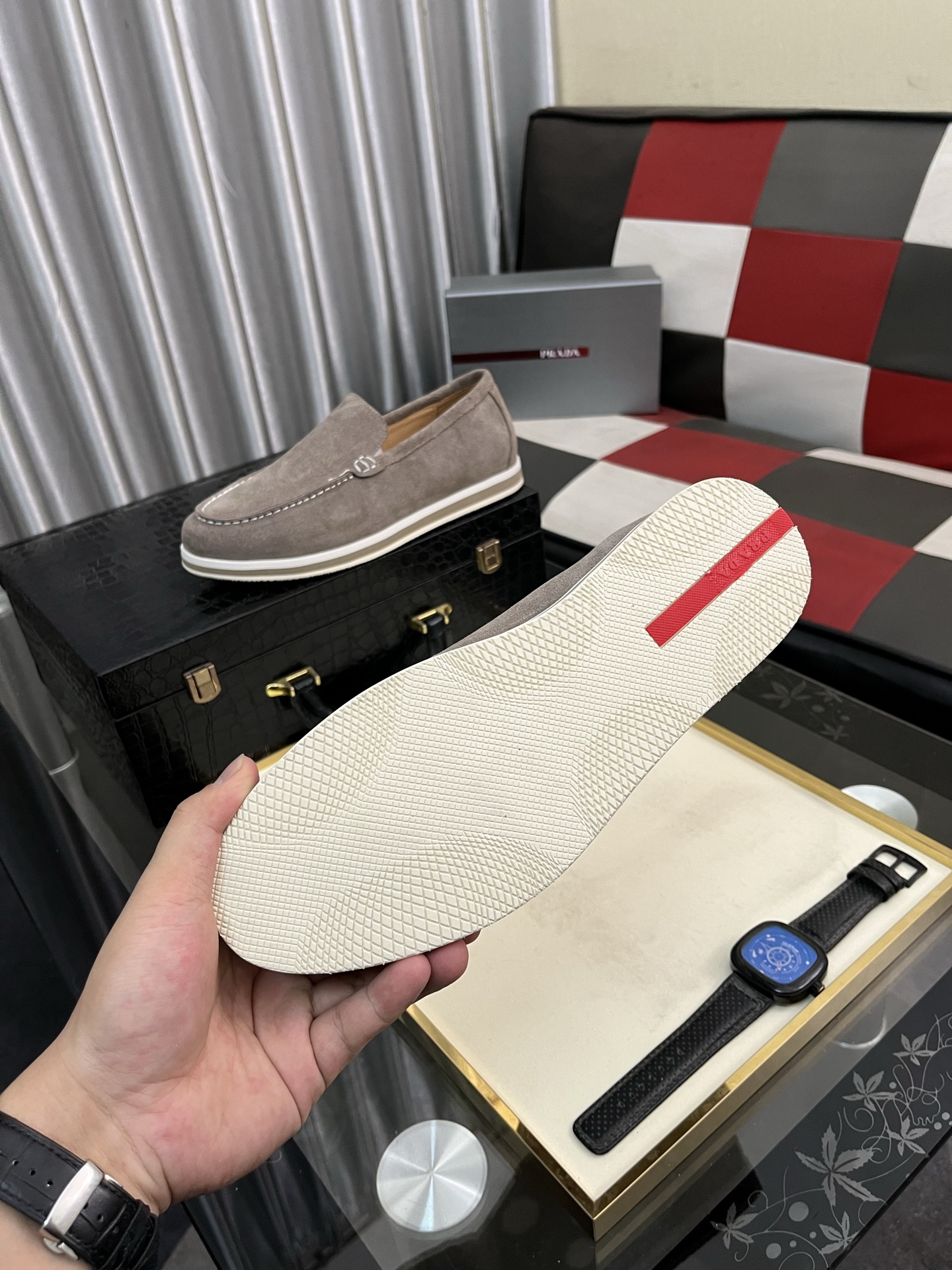 Prada Suede Loafers: Modern, Comfortable Style (Sizes 38-44 Available) 10 i1745427894381 6452 0 8