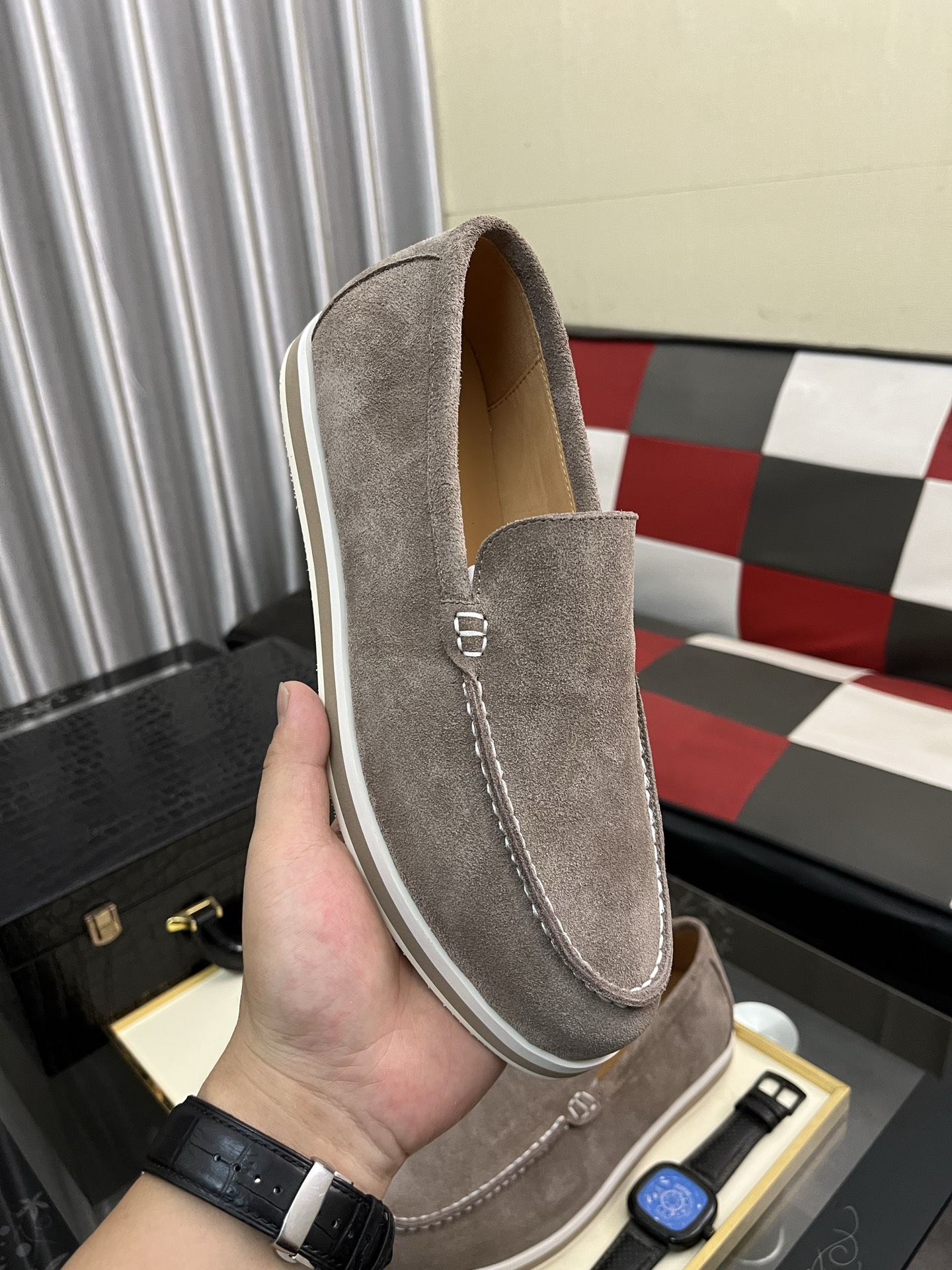 Prada Suede Loafers: Modern, Comfortable Style (Sizes 38-44 Available) 5 i1745427894439 6477 0 3