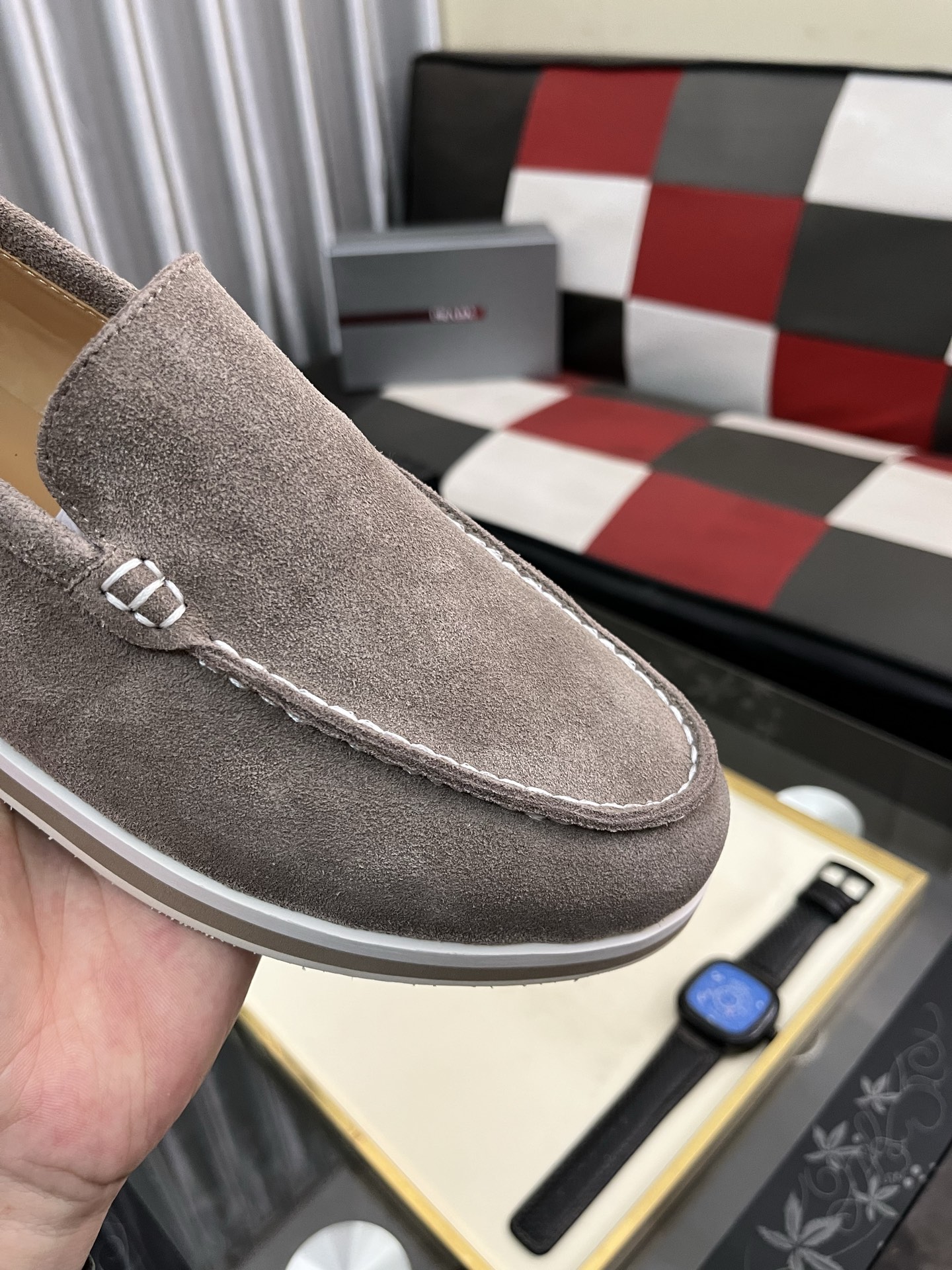Prada Suede Loafers: Modern, Comfortable Style (Sizes 38-44 Available) 7 i1745427896083 3079 0 5