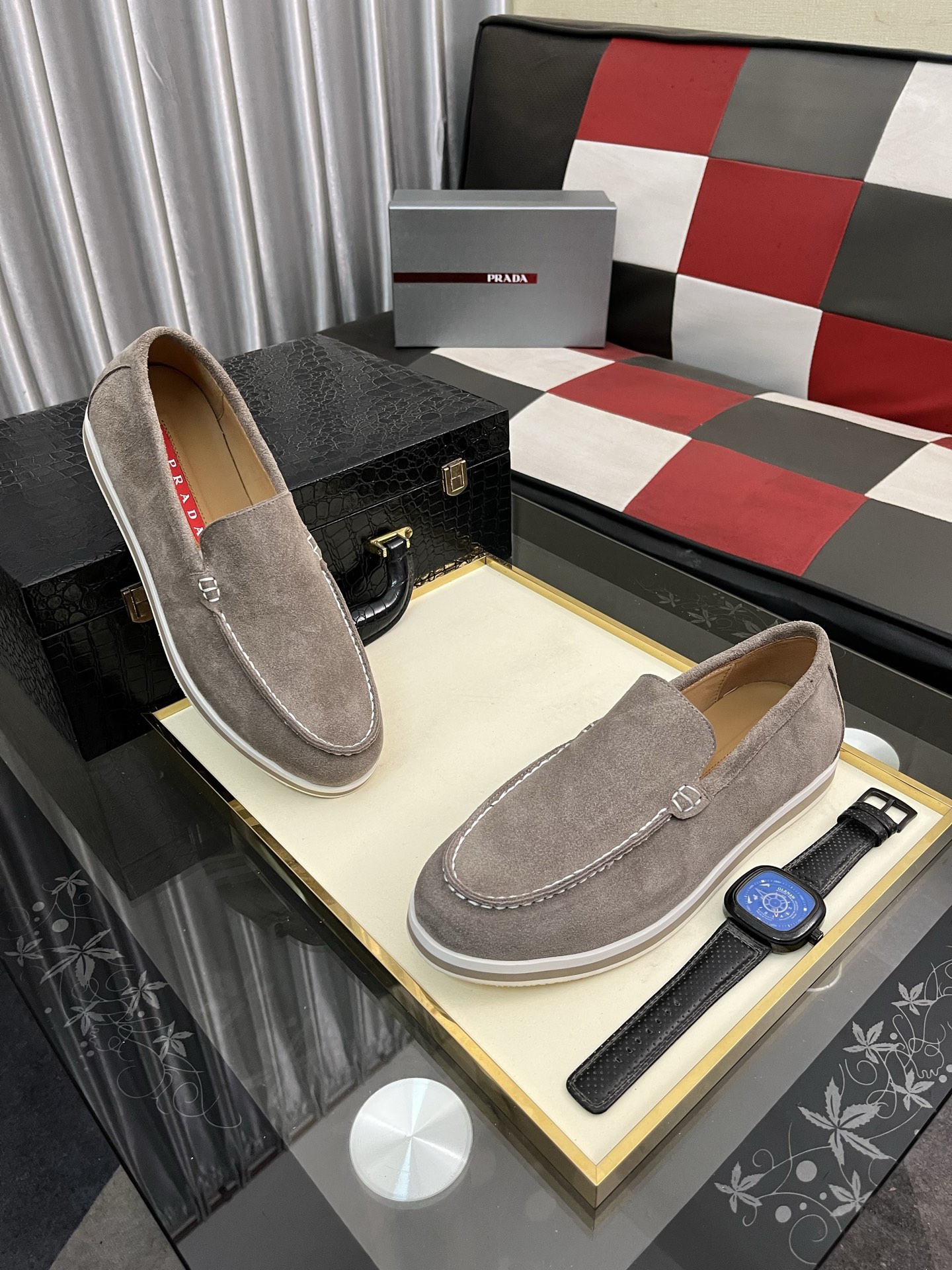 Prada Suede Loafers: Modern, Comfortable Style (Sizes 38-44 Available) 4 i1745427896101 3259 0 2