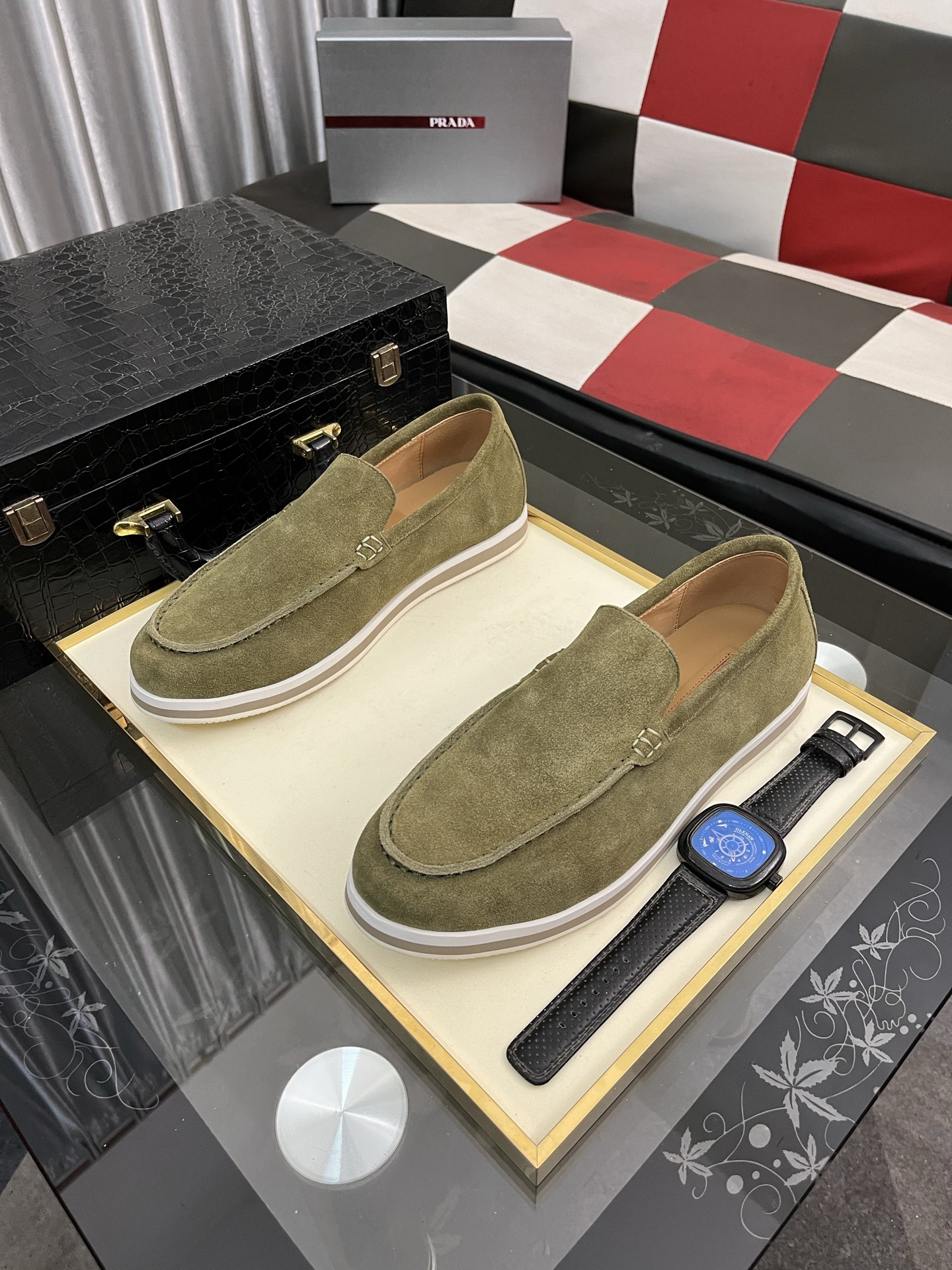 Prada Suede Loafers - Modern Style, Comfortable & Durable, Available in Sizes 38-44 3 i1745427911015 7296 0 1