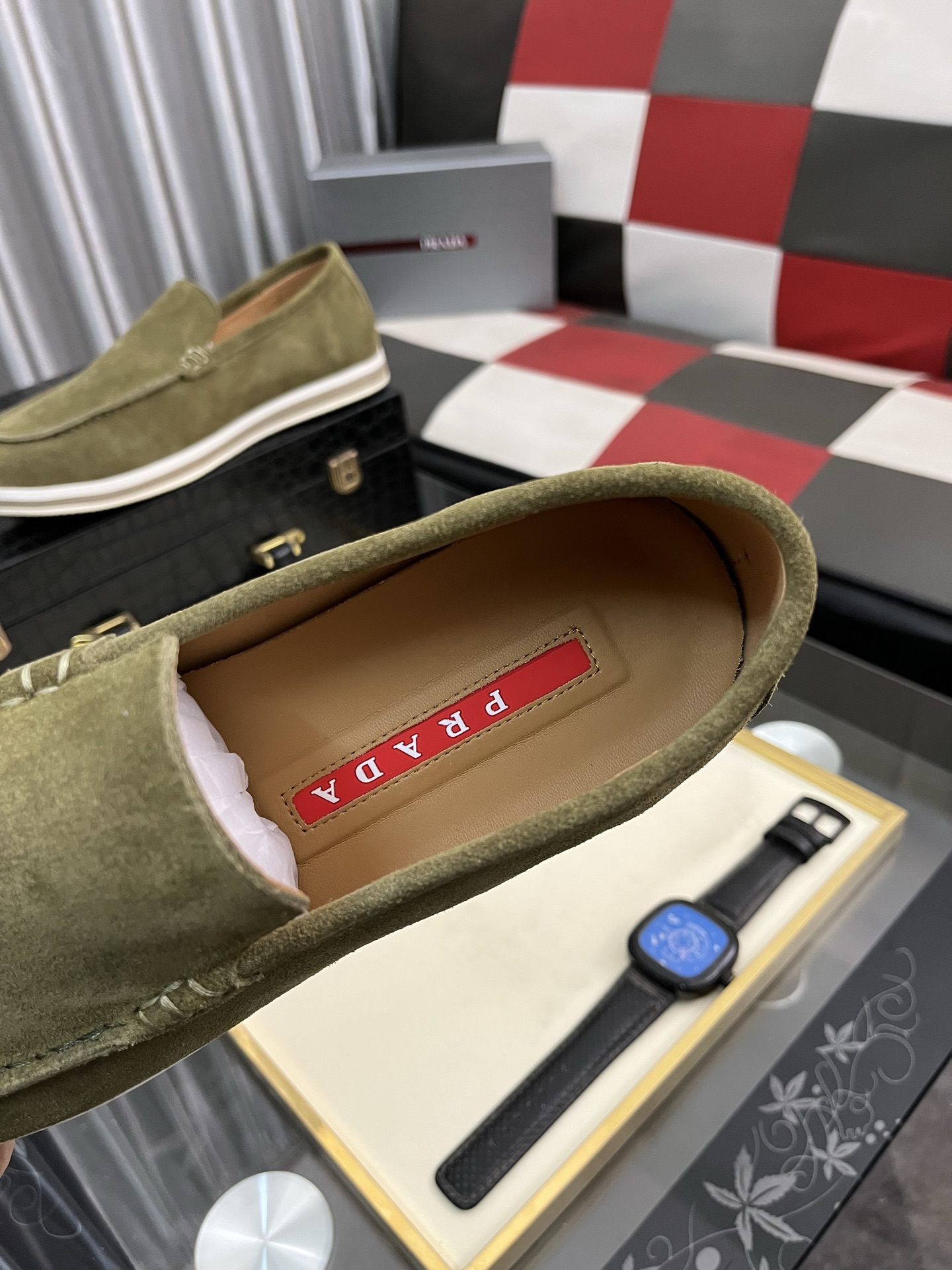 Prada Suede Loafers - Modern Style, Comfortable & Durable, Available in Sizes 38-44 9 i1745427912551 5668 0 7