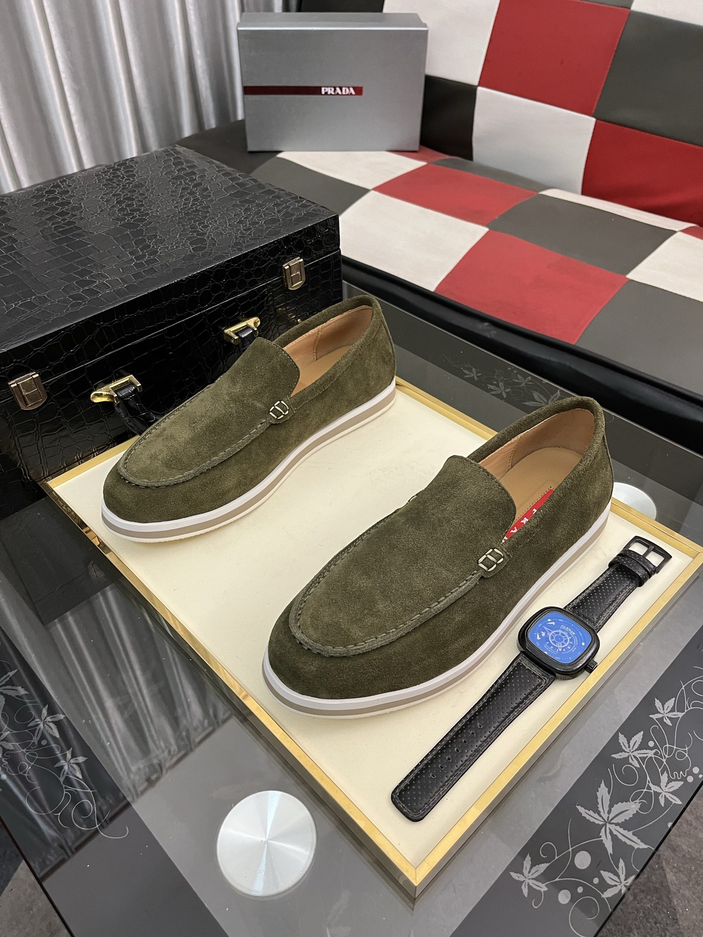 Prada Unique Modern Style Sneakers in Original Leather Loafers 3 i1745427925430 7798 0 1