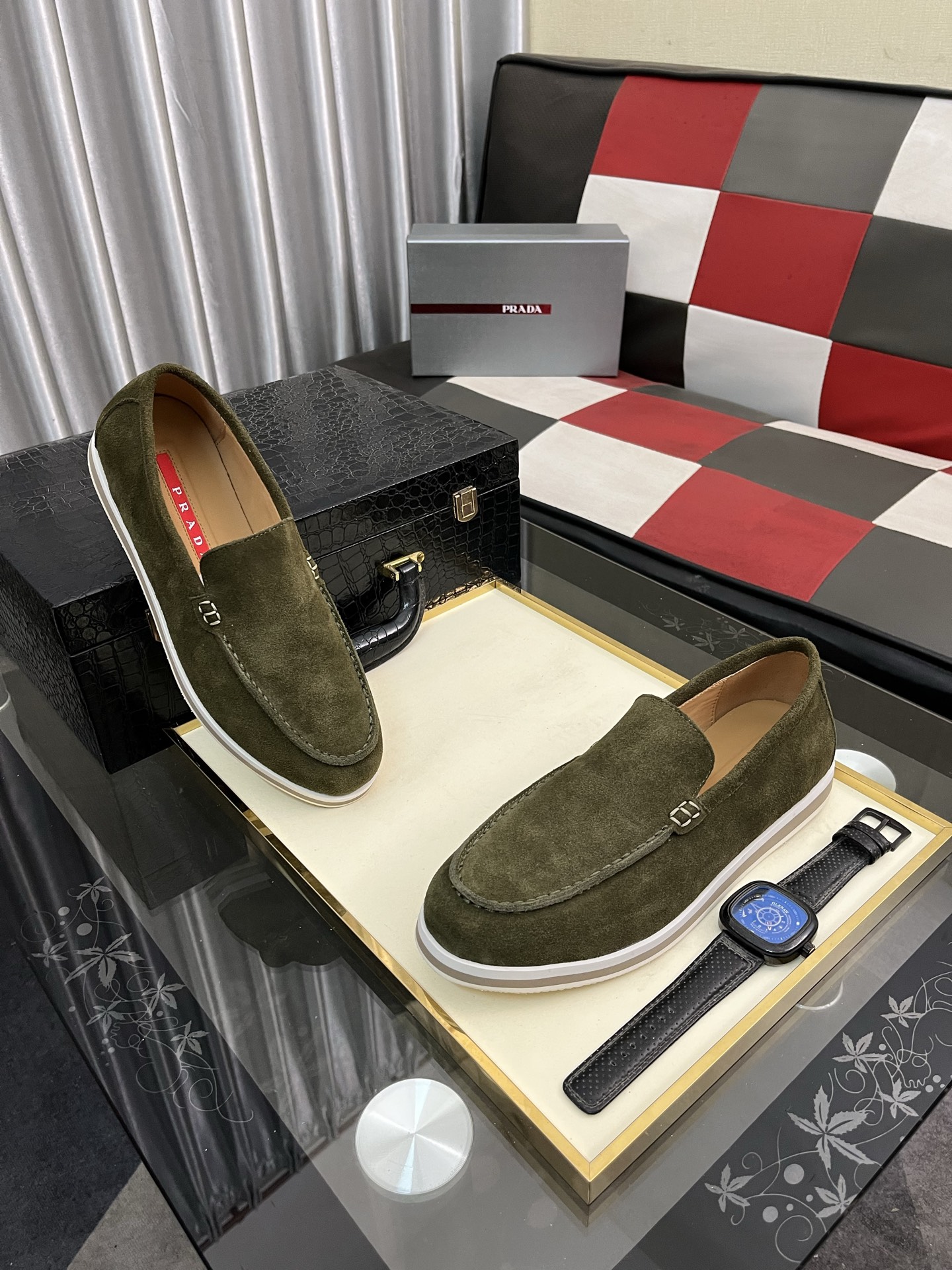 Prada Unique Modern Style Sneakers in Original Leather Loafers 4 i1745427926949 4145 0 2