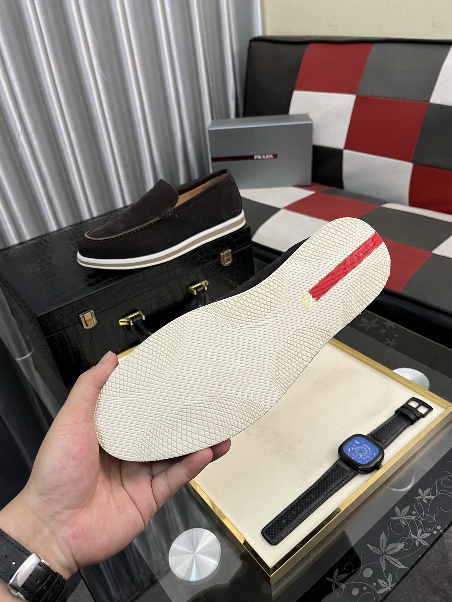 Prada Men's Suede Loafers - Modern Style, Comfortable & Durable, Sizes 38-44 10 i1745427939412 2875 0 8