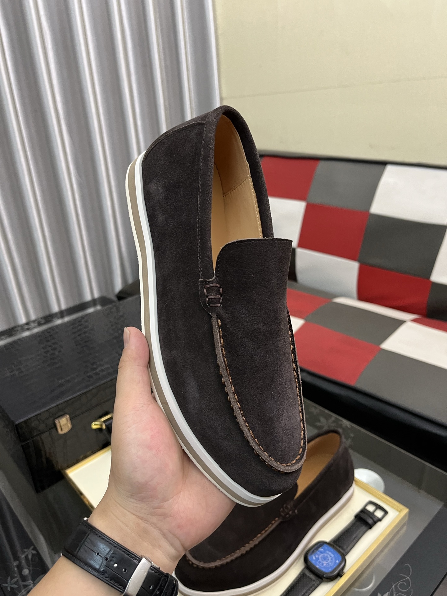 Prada Men's Suede Loafers - Modern Style, Comfortable & Durable, Sizes 38-44 5 i1745427939462 7950 0 3