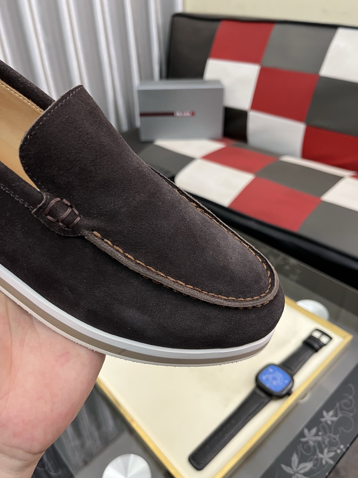 Prada Men's Suede Loafers - Modern Style, Comfortable & Durable, Sizes 38-44 7 i1745427939508 3439 0 5