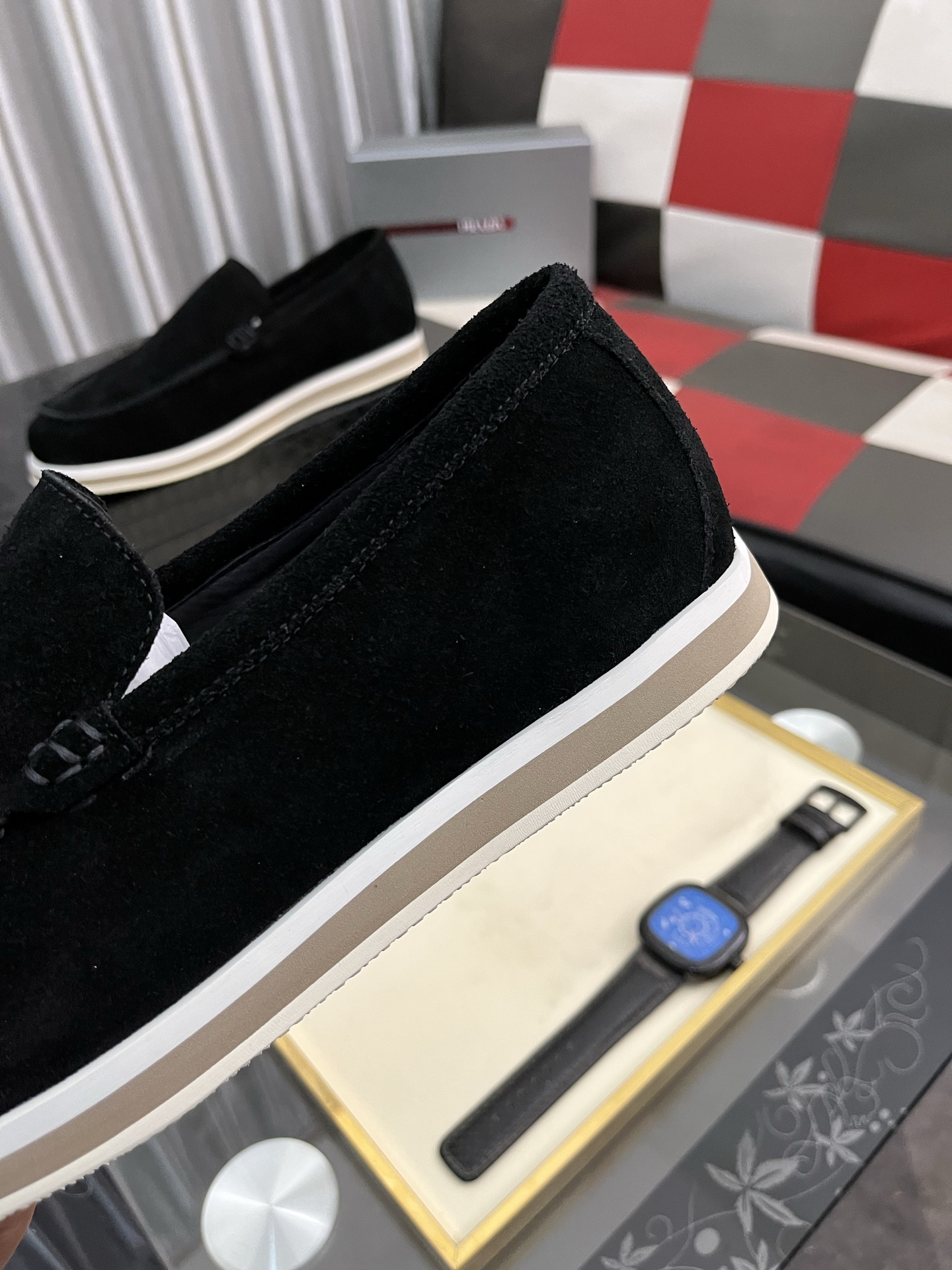 Prada Men's Suede Loafers - Modern Comfort and Style, Sizes 38-44 8 i1745427954030 2514 0 6