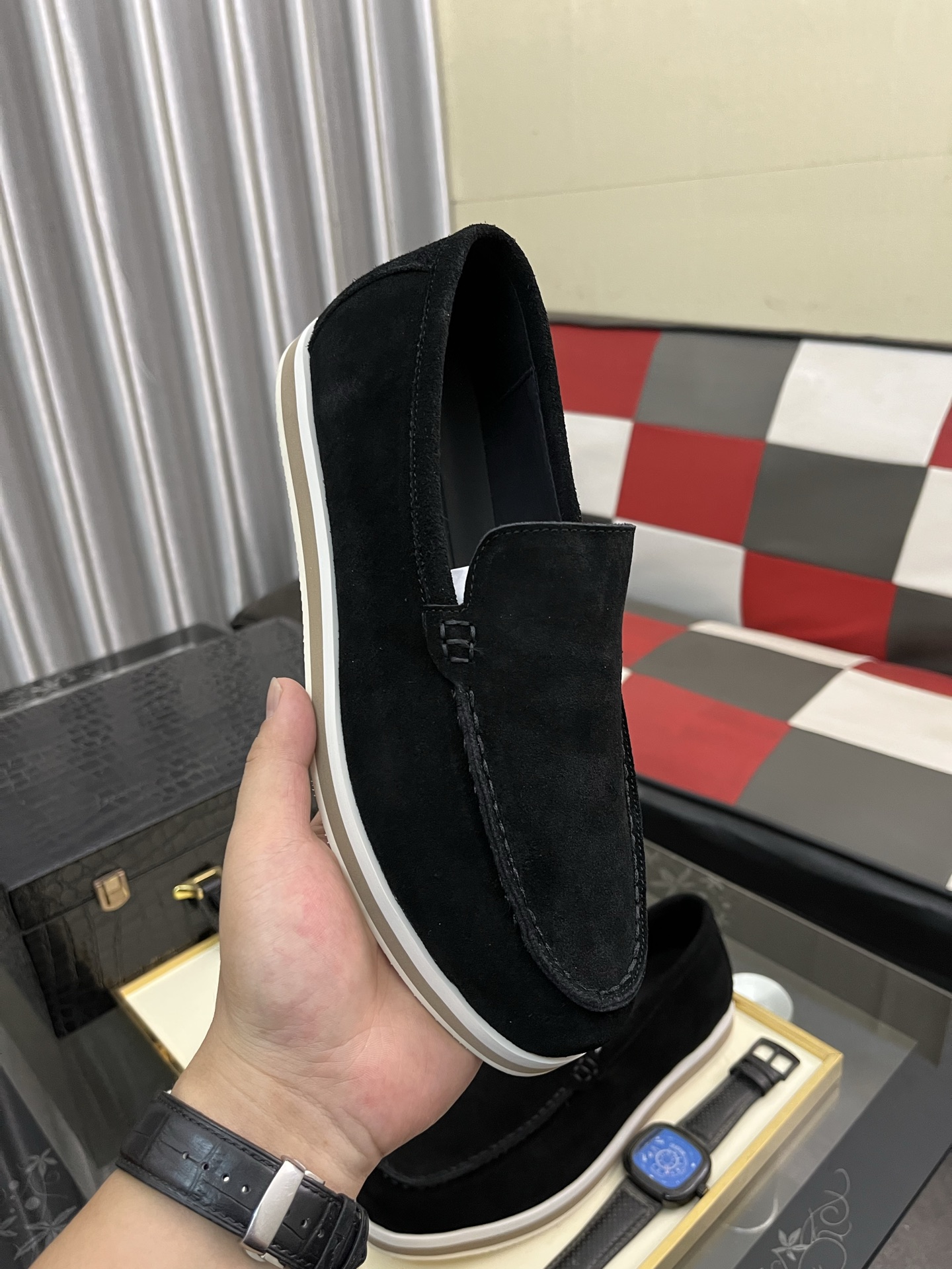 Prada Men's Suede Loafers - Modern Comfort and Style, Sizes 38-44 5 i1745427954092 4663 0 3