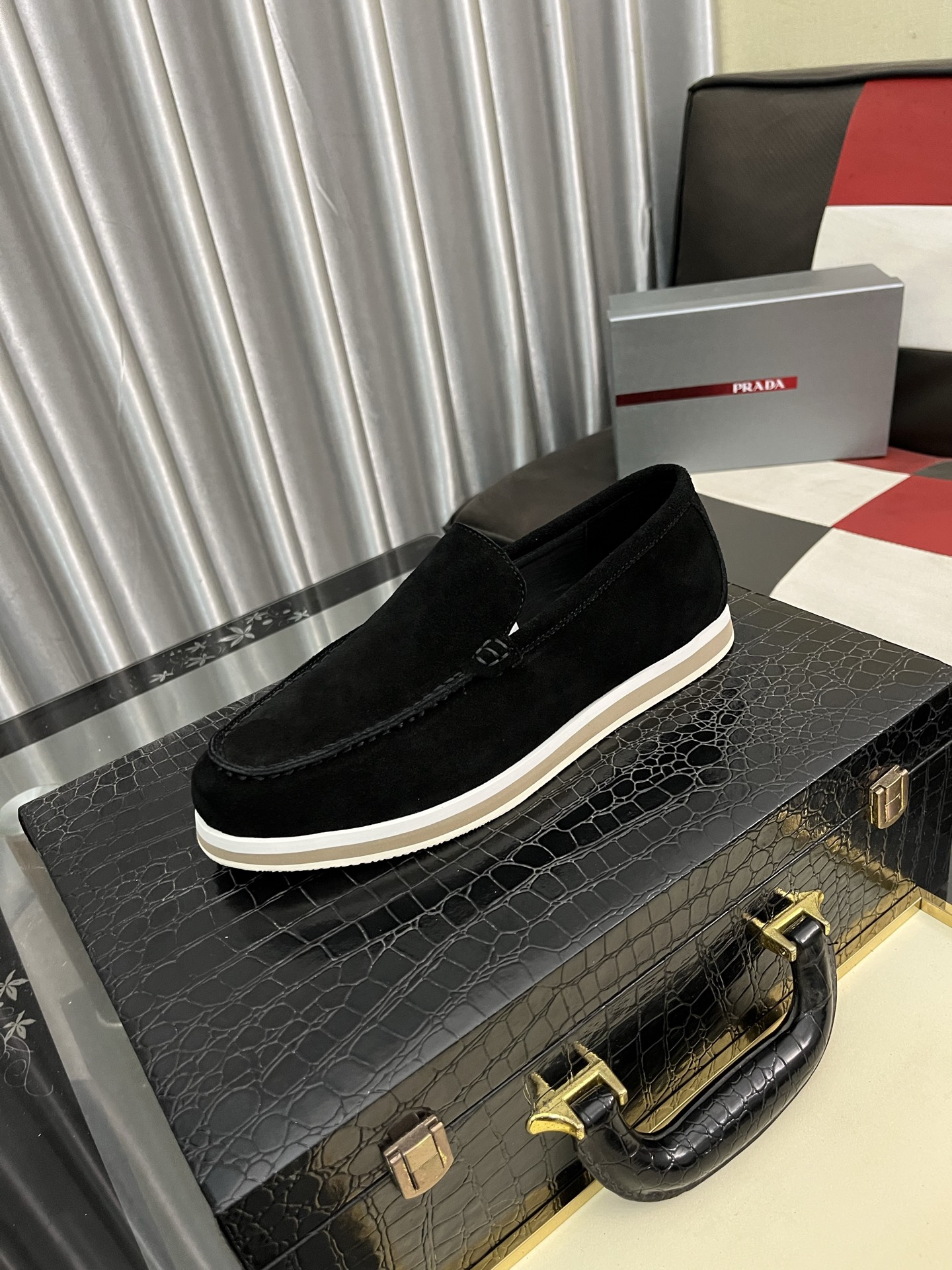 Prada Men's Suede Loafers - Modern Comfort and Style, Sizes 38-44 2 i1745427955671 1340 0 0