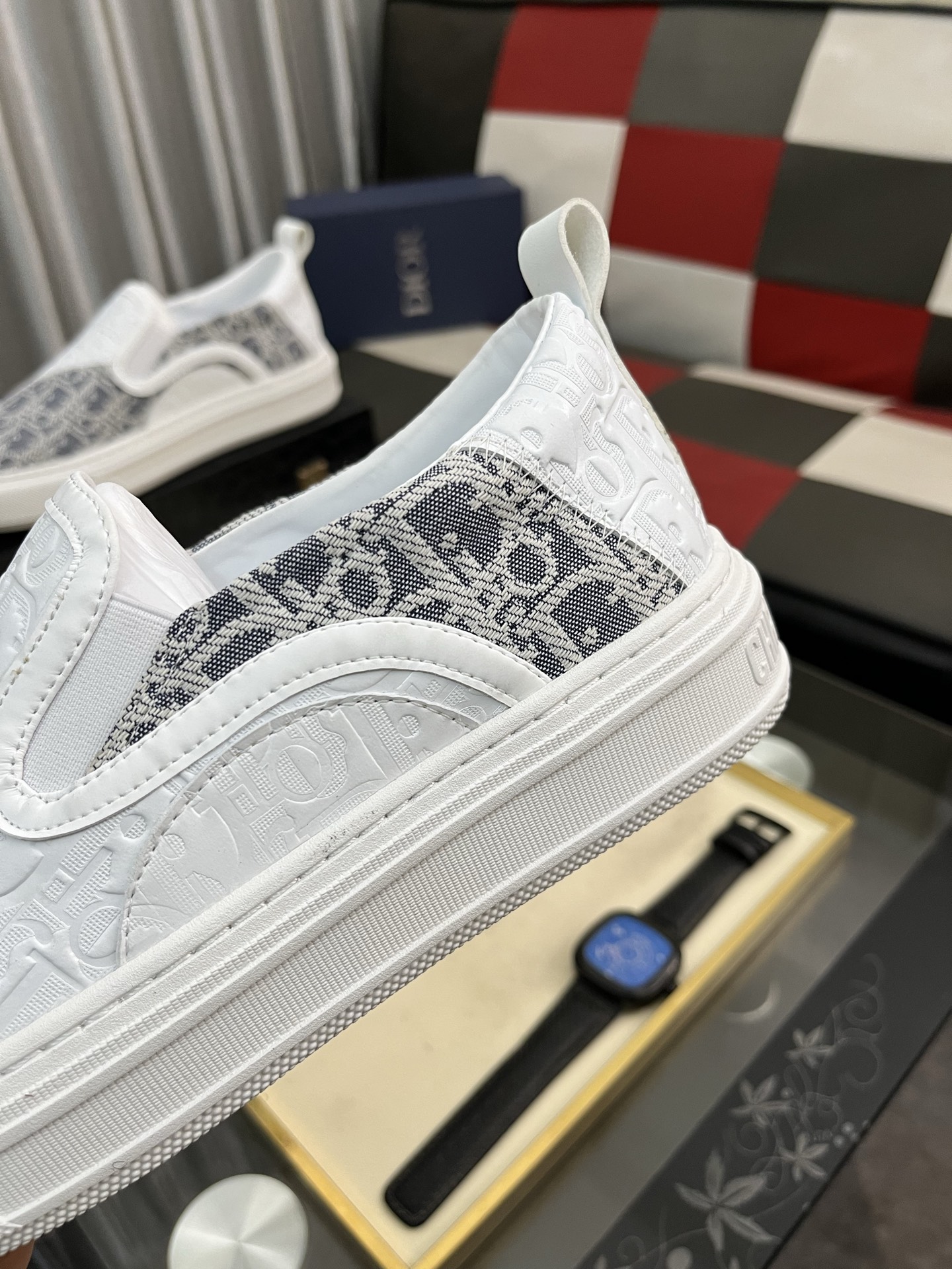 Dior Modern Slip-On Sneakers, Original Leather, Comfortable and Durable 8 i1746810554071 7626 0 6