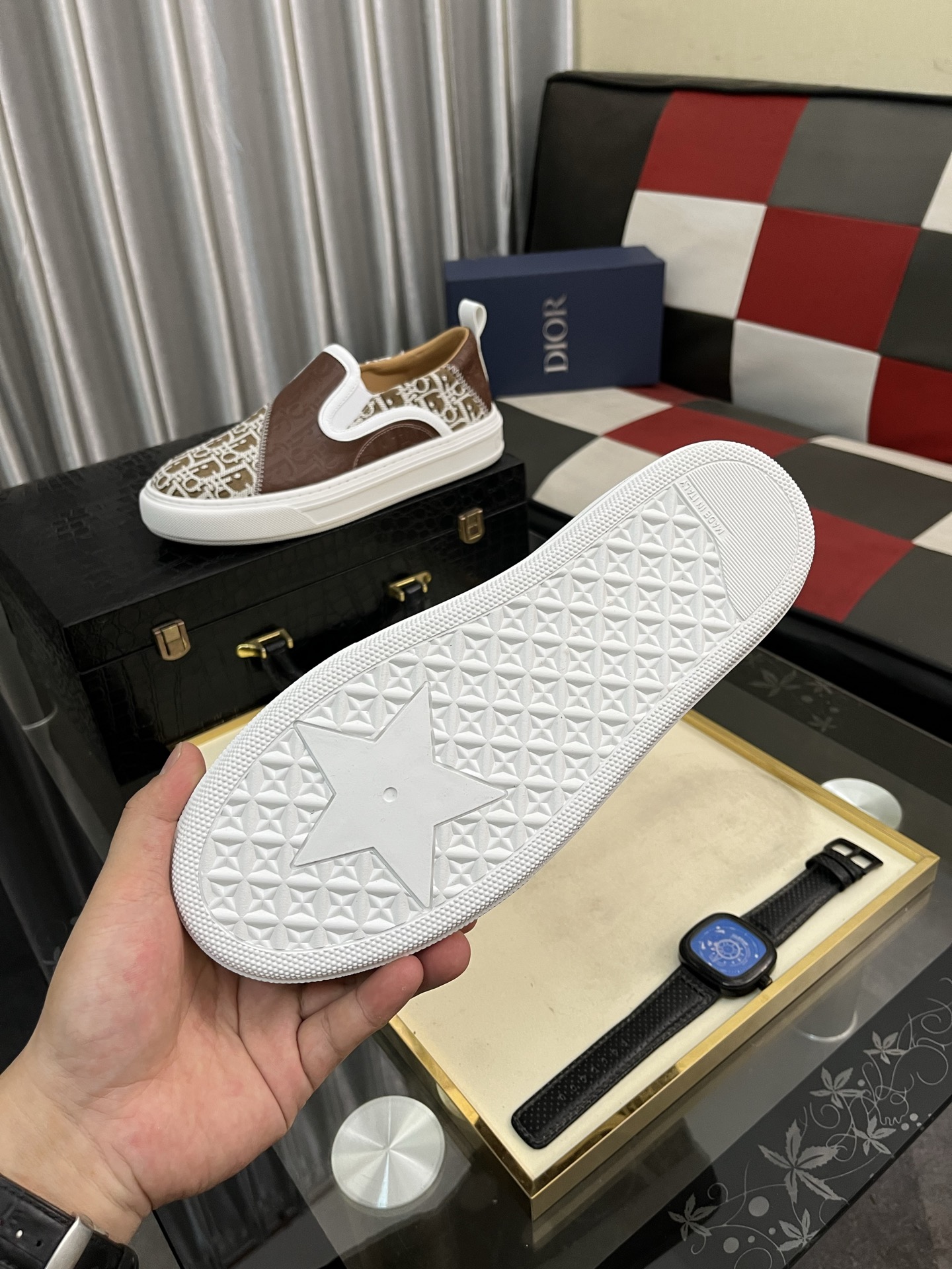 Dior Modern Slip-On Sneakers, Comfortable & Durable Original Leather 10 i1746810852638 36 0 8