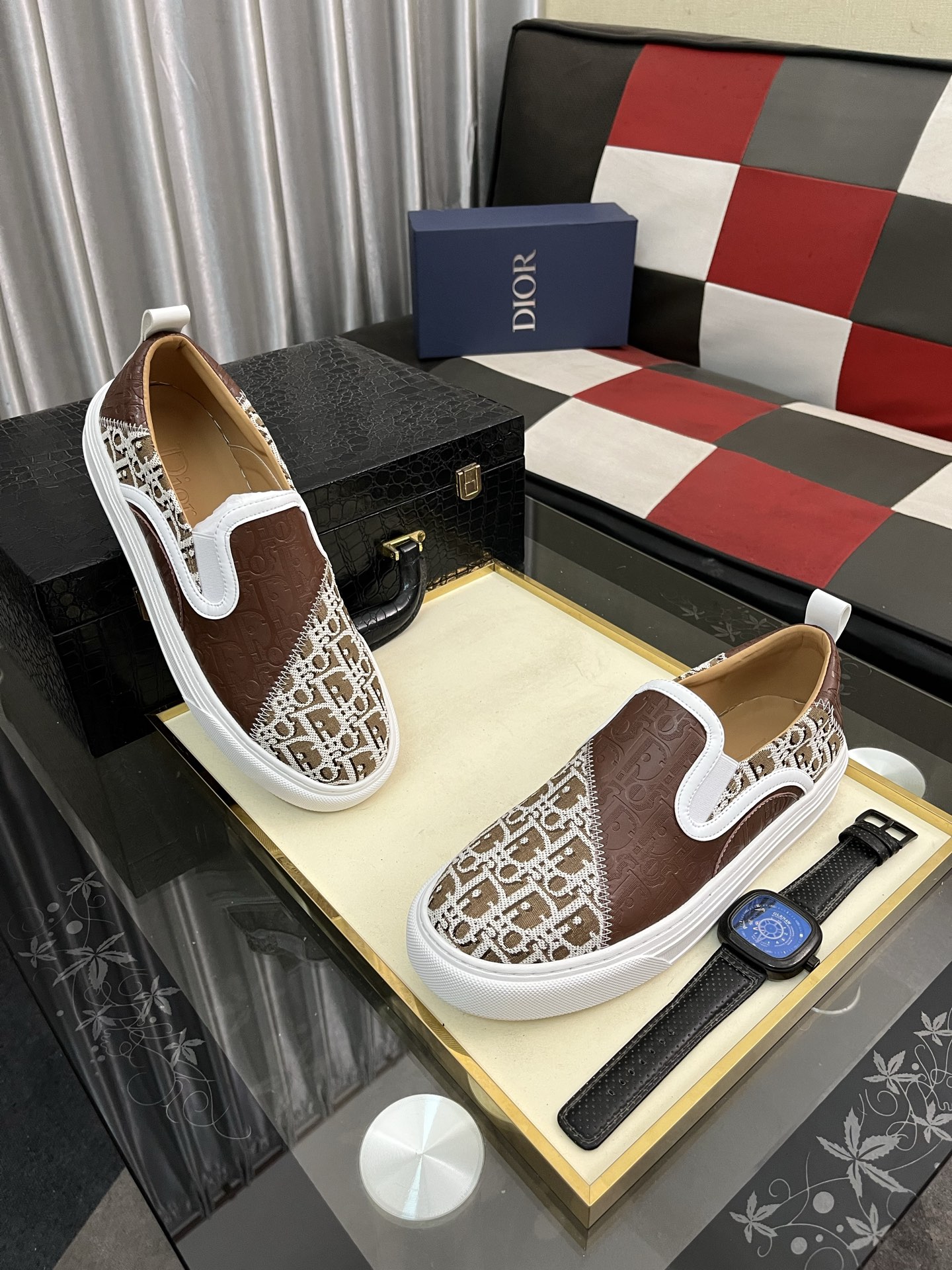 Dior Modern Slip-On Sneakers, Comfortable & Durable Original Leather 4 i1746810854181 2805 0 2