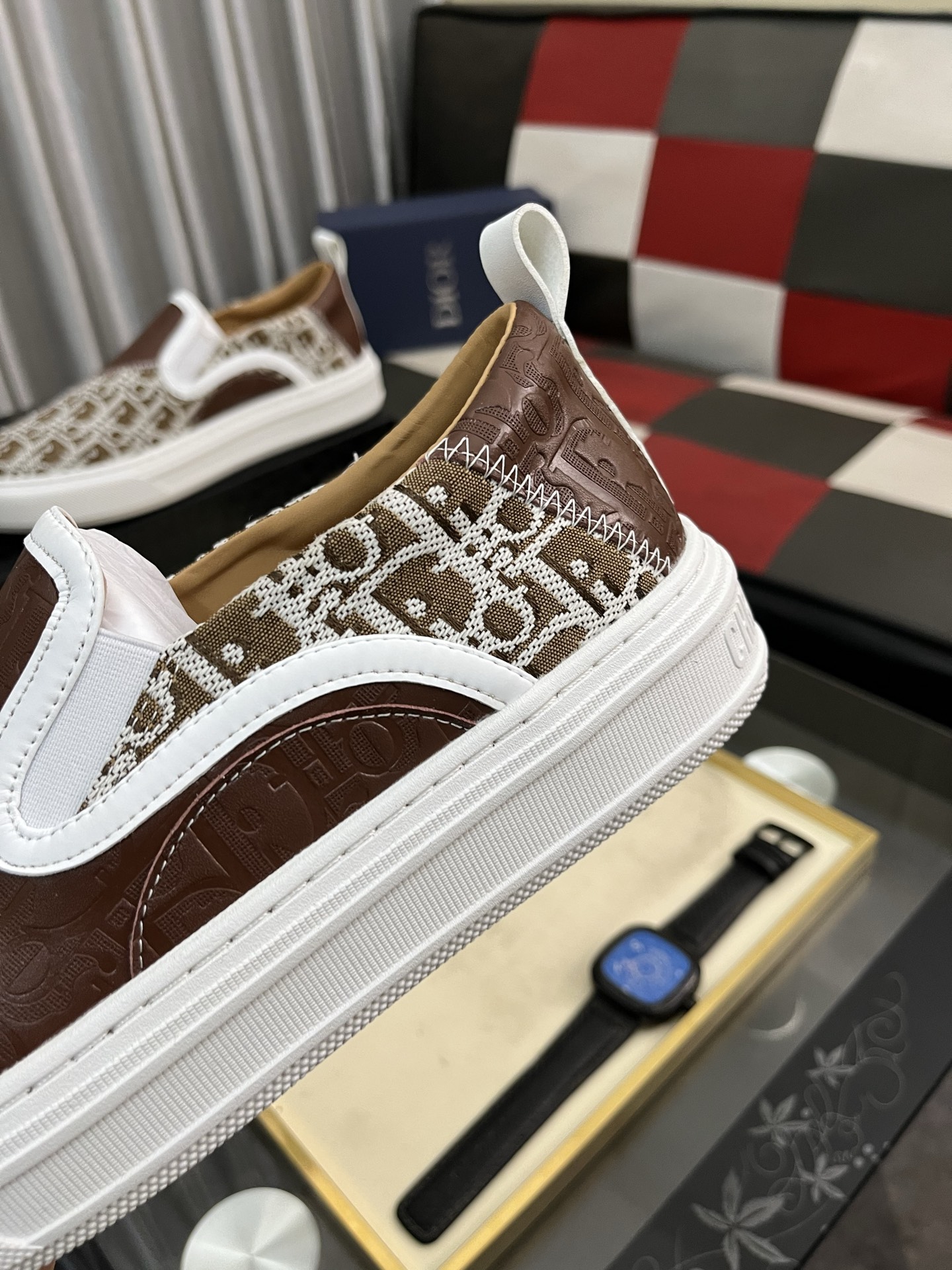 Dior Modern Slip-On Sneakers, Comfortable & Durable Original Leather 8 i1746810854217 4592 0 6