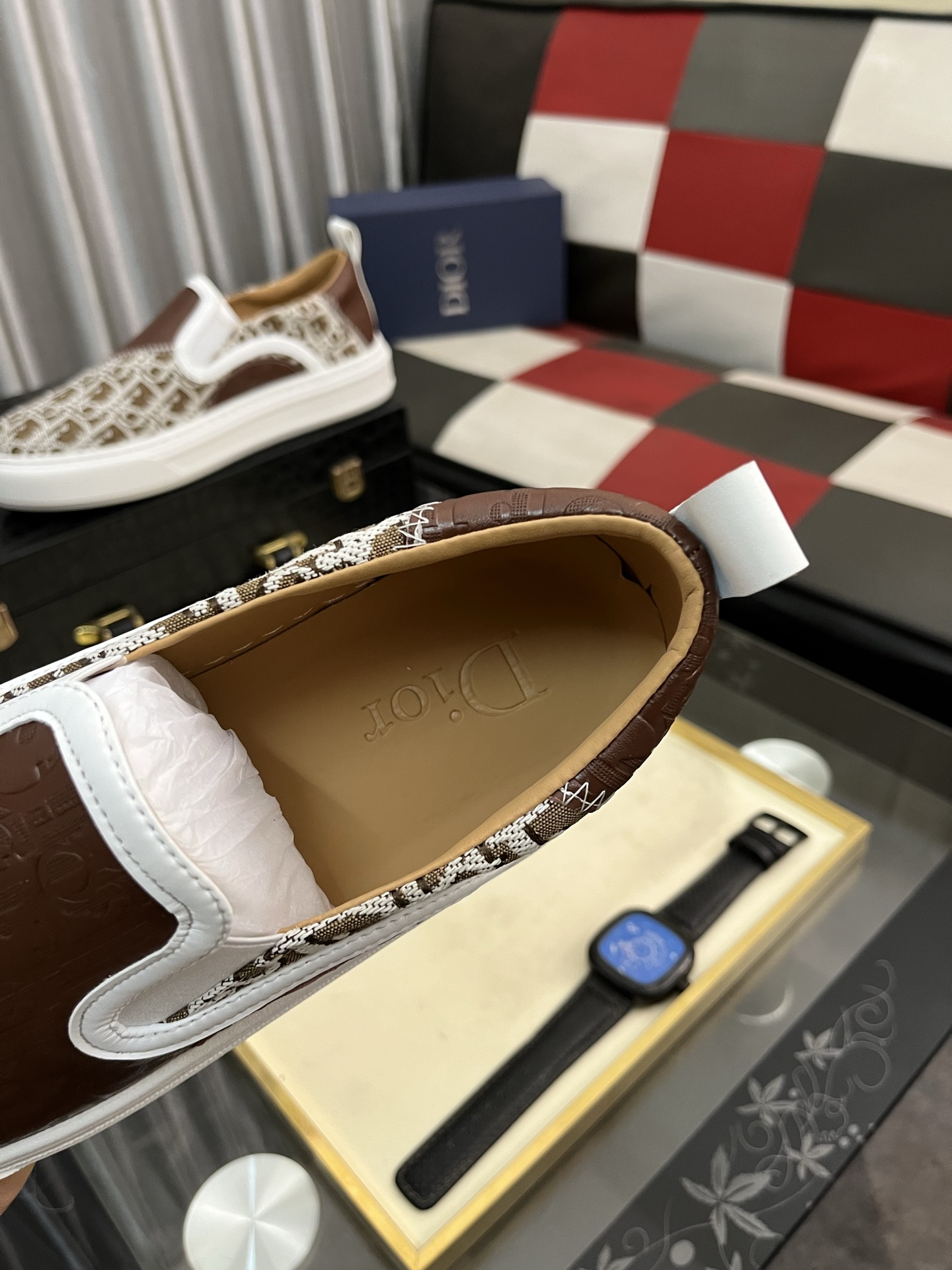 Dior Modern Slip-On Sneakers, Comfortable & Durable Original Leather 9 i1746810854310 4896 0 7