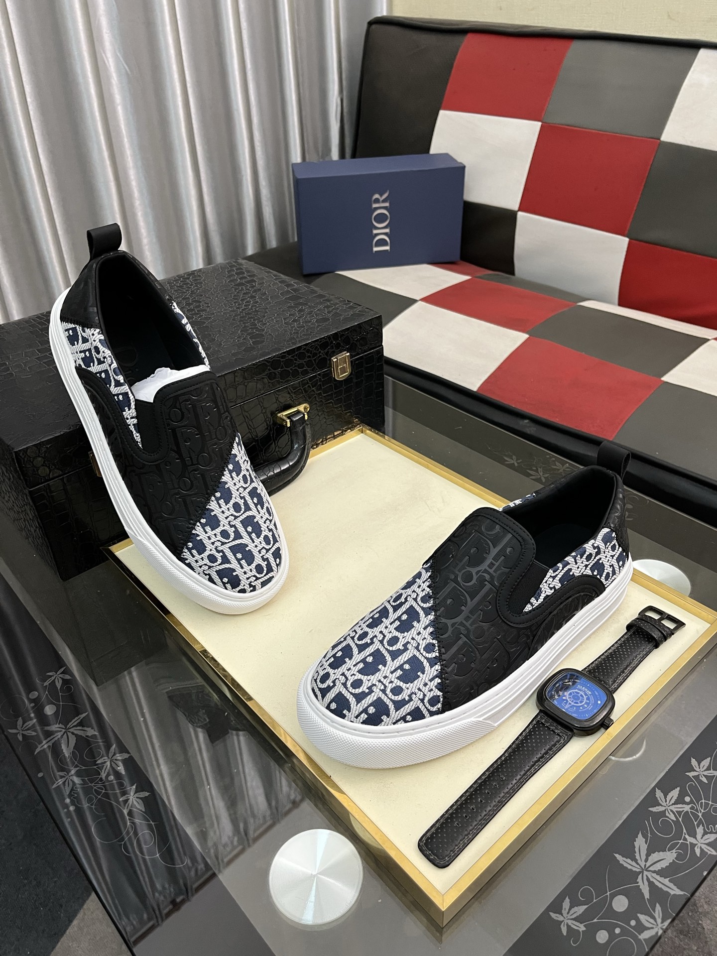 Dior Modern Slip-On Sneakers - Stylish, Comfortable, and Durable Shoes 4 i1746810865847 6279 0 2