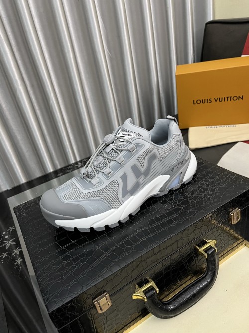 Louis Vuitton High-Top Sneakers, Premium Leather, Lightweight TPU Sole, Sizes 36-45 1 Louis Vuitton High-Top Sneakers, Premium Leather, Lightweight TPU Sole, Sizes 36-45