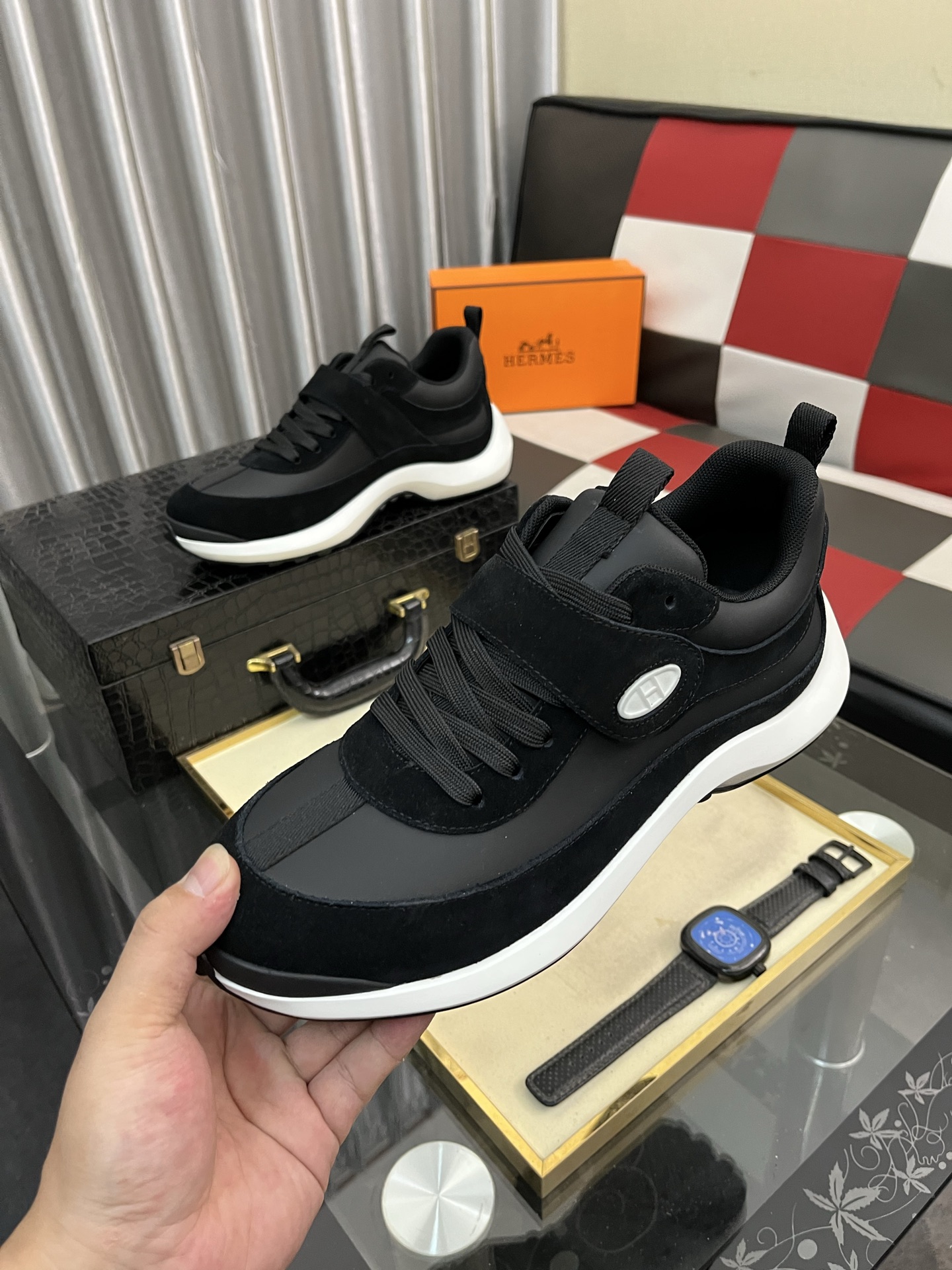 爱马仕 Hermès 经典高奢皮鞋男鞋女鞋鞋履高跟鞋 #2F79C8B6 5