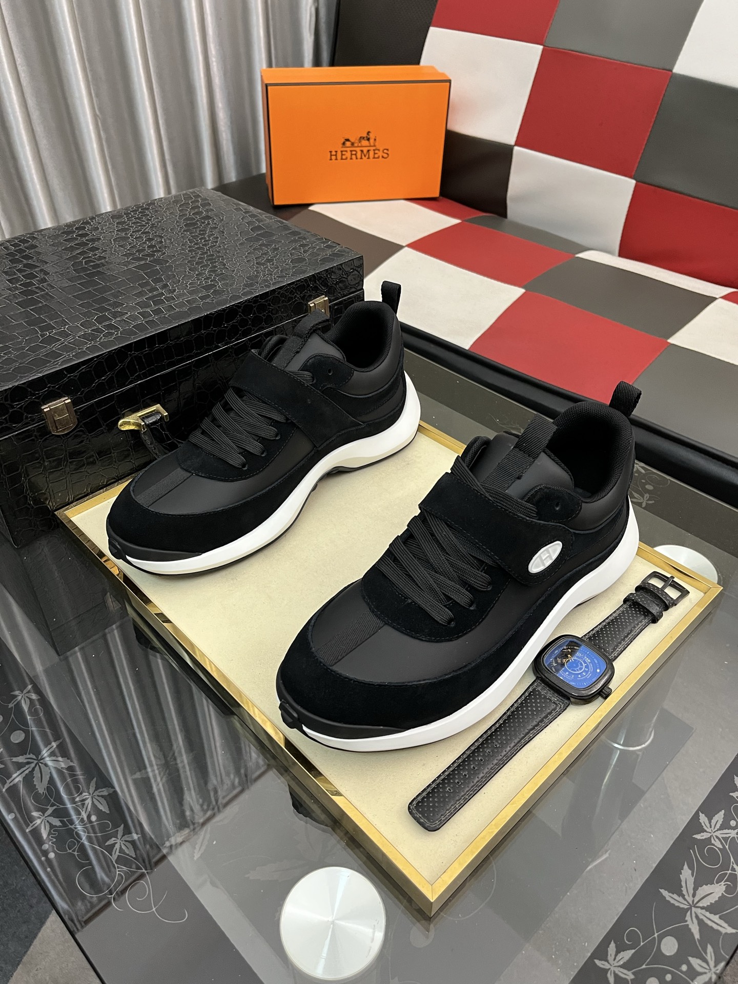 爱马仕 Hermès 经典高奢皮鞋男鞋女鞋鞋履高跟鞋 #2F79C8B6 2