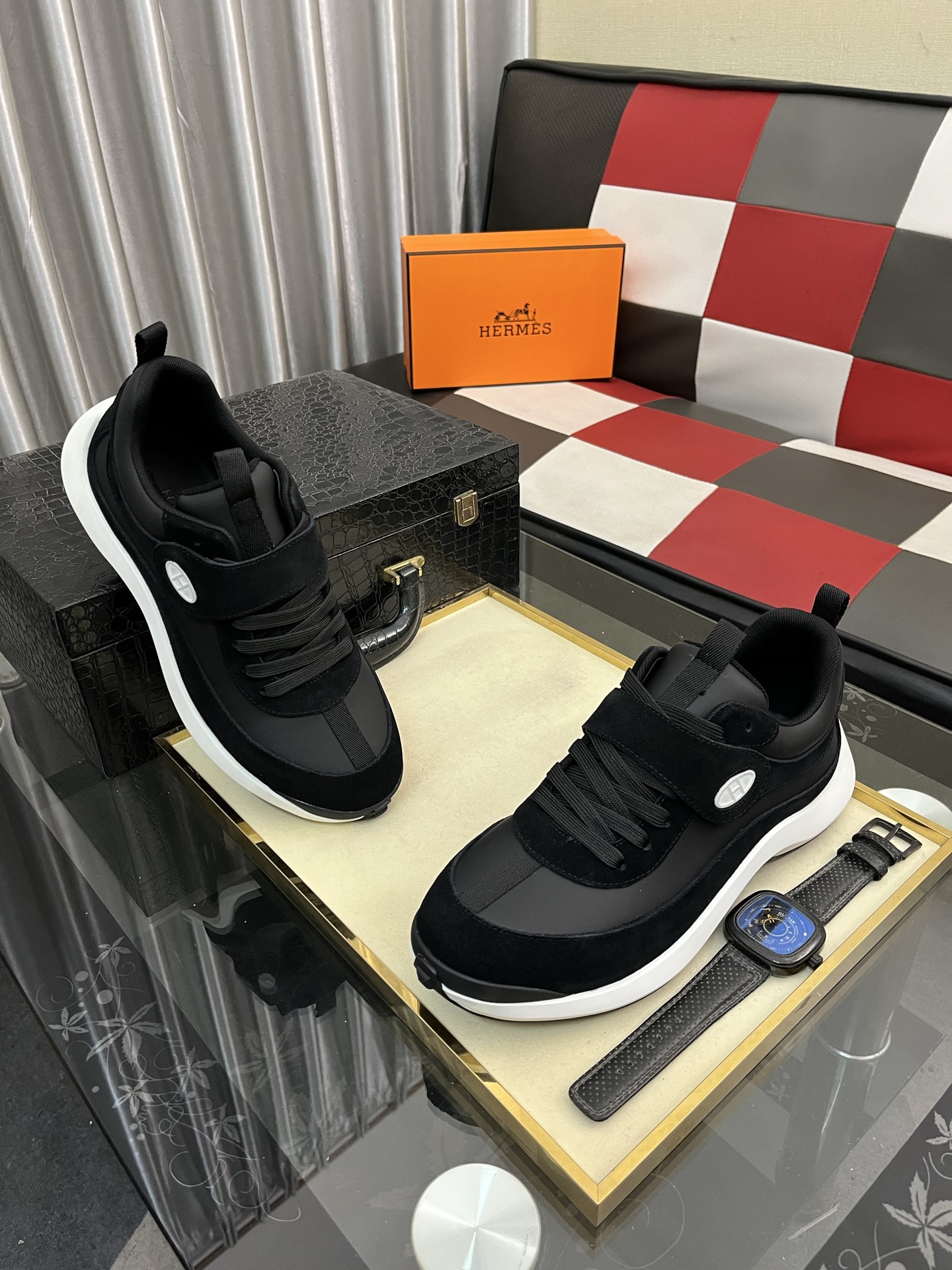 爱马仕 Hermès 经典高奢皮鞋男鞋女鞋鞋履高跟鞋 #2F79C8B6 3
