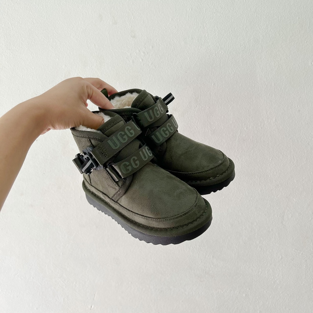 UGG Snow Boots Green Kids Winter Collection Fashion