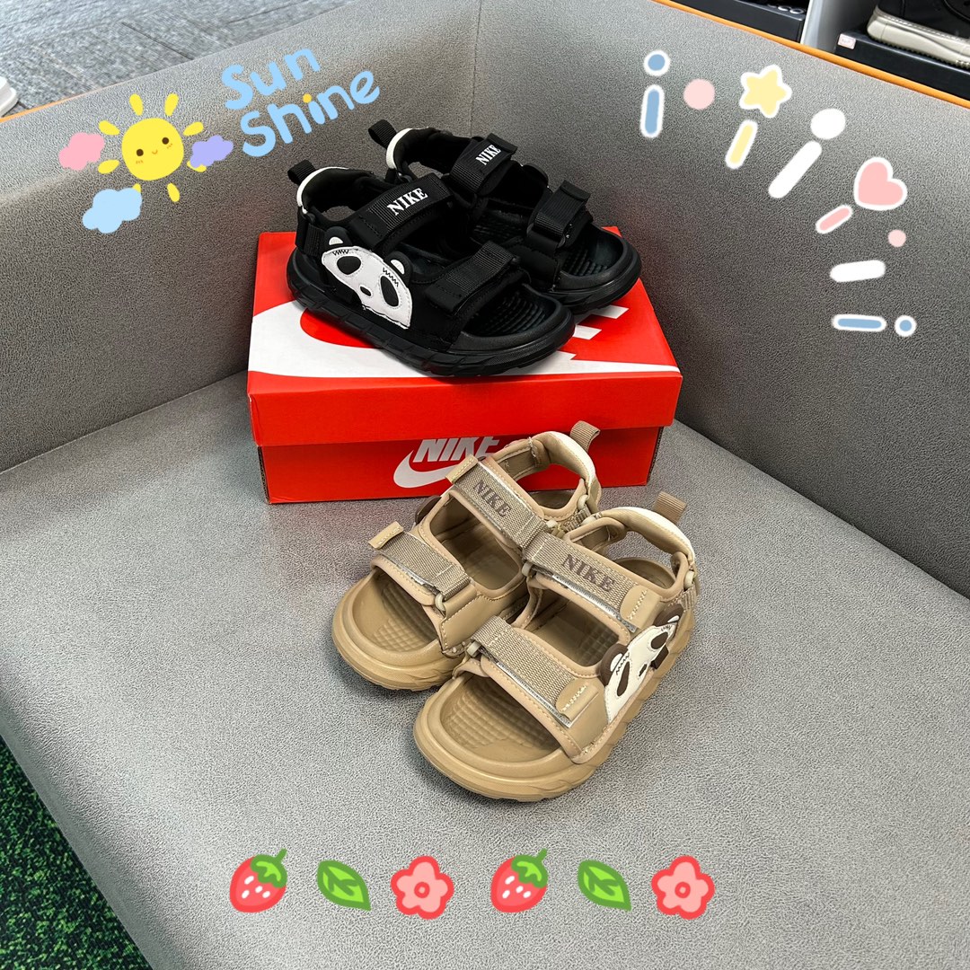 图片[5]-特🚦配色合集🔻 🔗 Nike小熊猫软底儿童沙滩凉鞋 尺码：26-37码 🌟\”👟踩着快乐的小熊猫，Nike童鞋带你探索夏日海滩✨\”👣 ☀️这款凉鞋不仅舒适，选用优质材料制成，即使在炽热的阳光下也能保持凉爽，让宝宝的双脚在沙子上自由玩耍，无需担心烫伤🍃。👶 🏖️而且，它的防滑设计是海边嬉戏的最佳伙伴，无论是走在湿漉漉的沙滩还是在浅水区，都能提供稳固的抓地力，保证安全第一🛡️。 🏷️#儿童凉鞋 #夏日海滩 #小熊猫 #舒适设计 #安全出行-选品中心