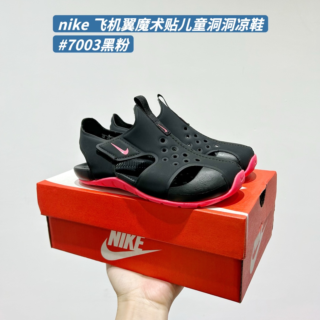 图片[7]-🚦配色合集🔻 🔗Nike飞机翼魔术贴儿童洞洞凉鞋 尺码：22-35码-选品中心