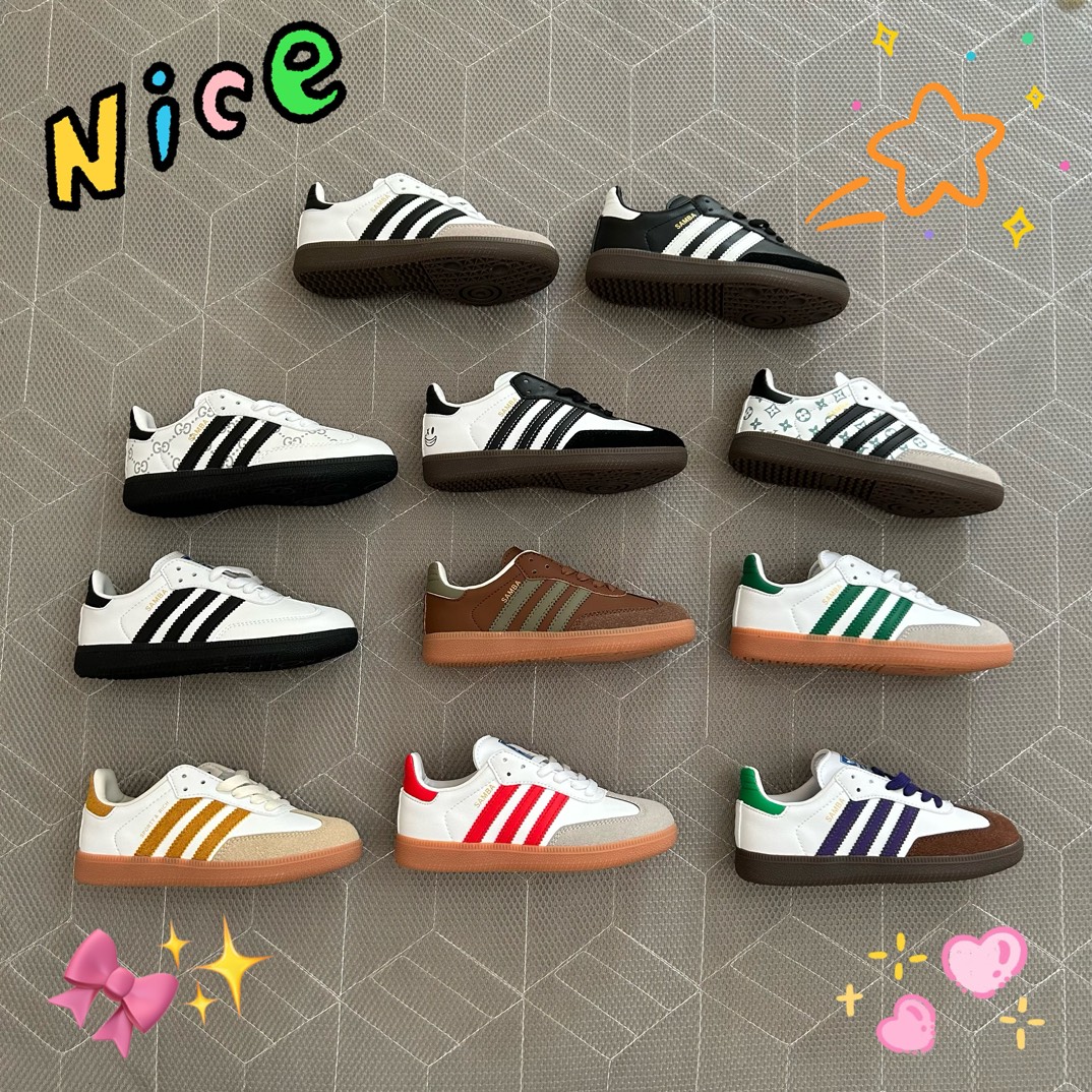 图片[8]-🚦配色合集🔻 🔗Adidas德训儿童板鞋 尺码：24-35码 全网的爆炸款💥 被问疯的儿童德训鞋！！舒适百搭天花板❗️可盐可甜的潮流气息，看上直接打包带走！ 这双鞋请务必收下！时尚等级提升不止一点点！闭眼冲啊～-选品中心